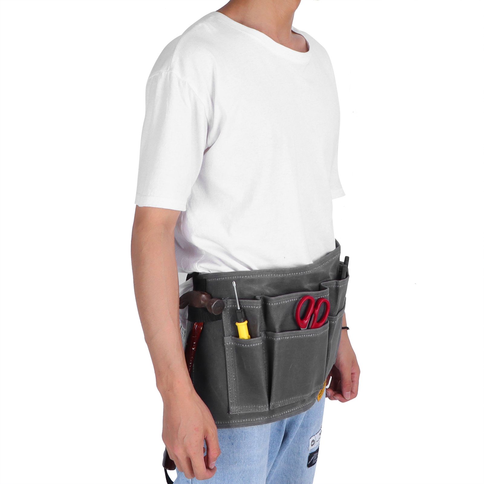Garden Adjustable Tool Bag MultiPocket Woodworking Tool Belt for Garden view 10