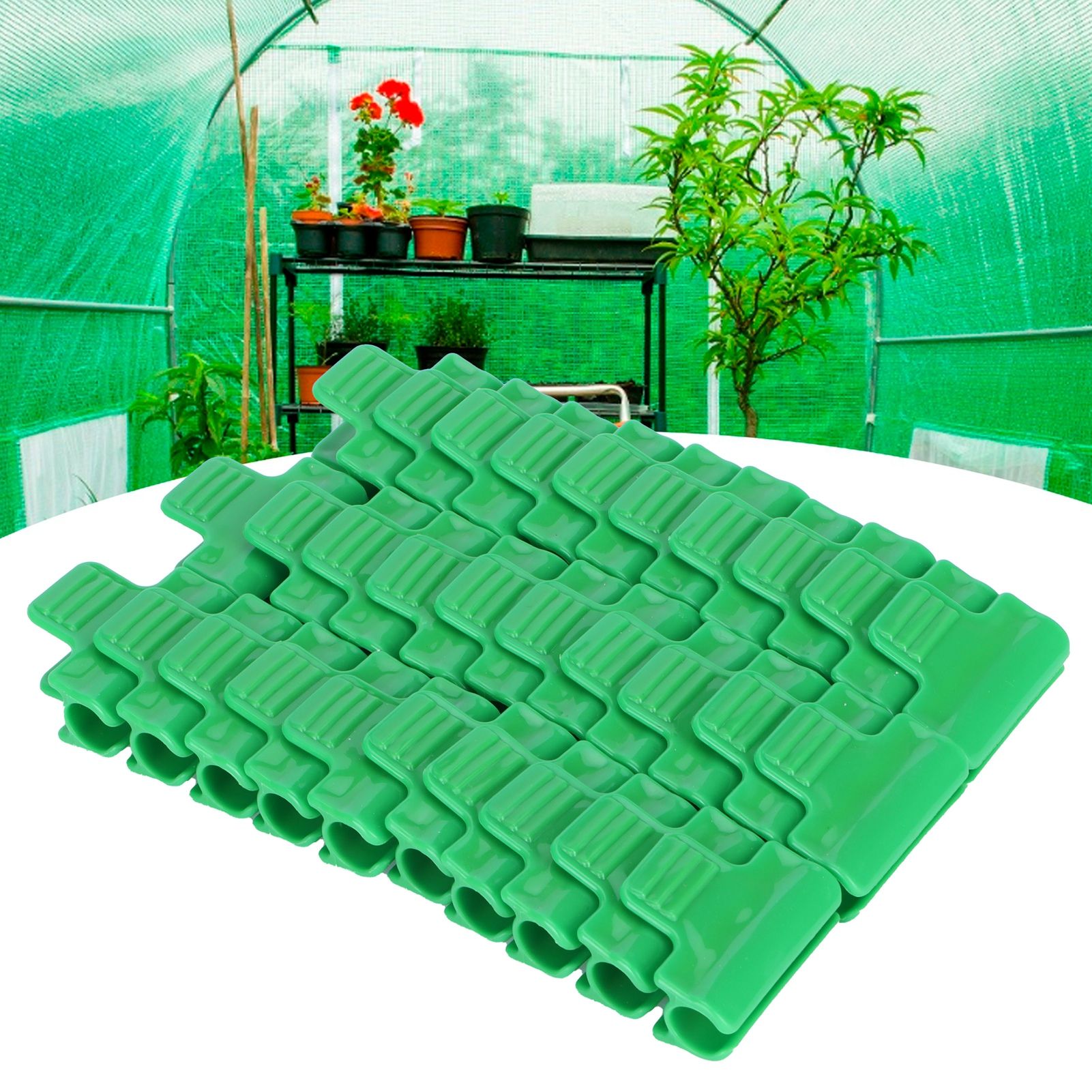 30PCS Plastic Film Buckle Clip Greenhouse Snap Clamps Accessories Gardening view 11