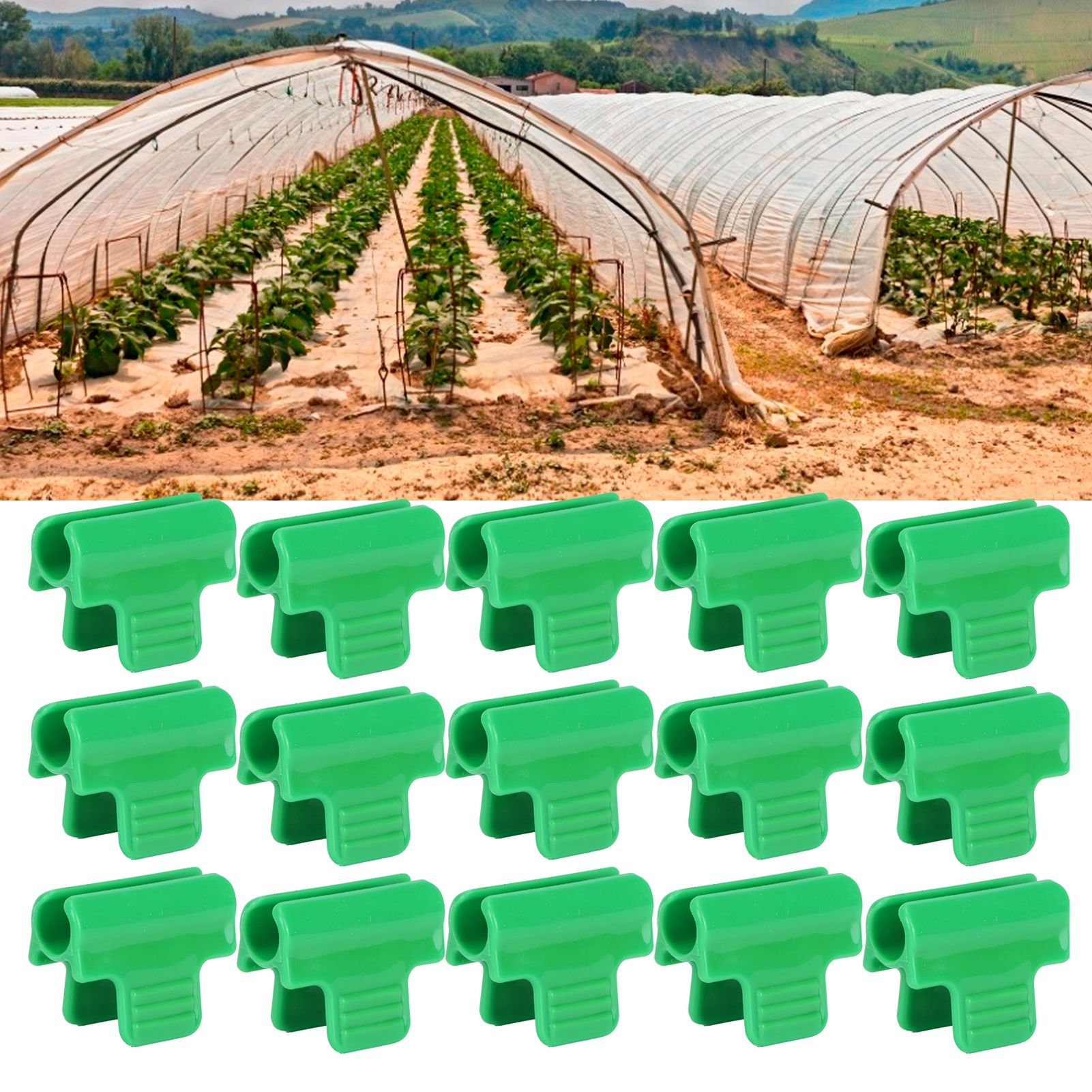 30PCS Plastic Film Buckle Clip Greenhouse Snap Clamps Accessories Gardening view 12