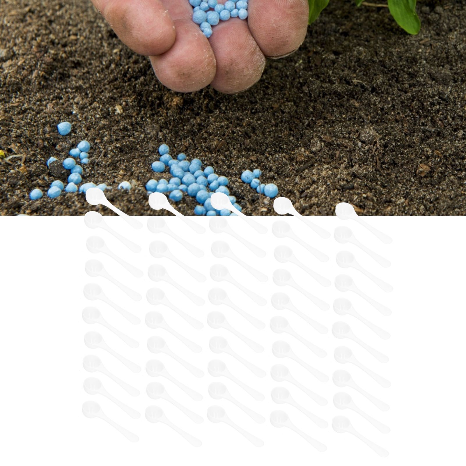 50PCS 5 ml Plastic Measuring Spoon Medicine Powder Fertilizer Scoop Gardening view 11