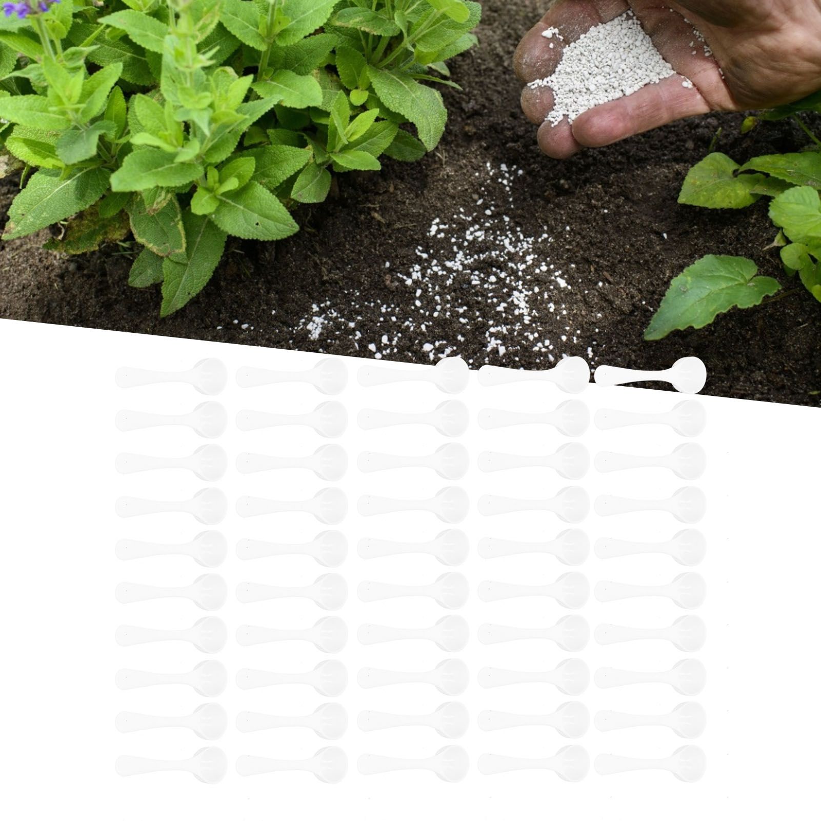 50PCS 5 ml Plastic Measuring Spoon Medicine Powder Fertilizer Scoop Gardening view 12