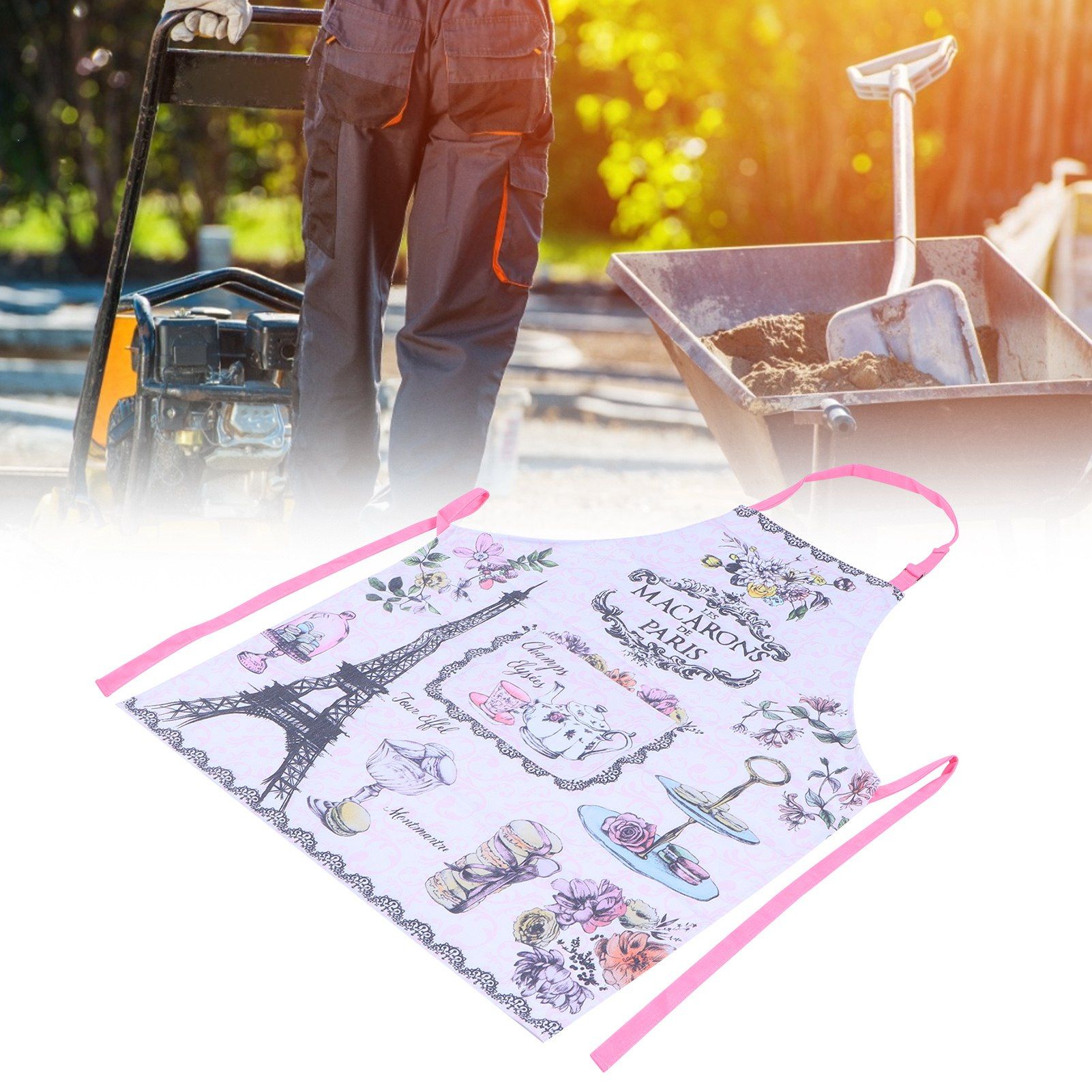 Multifunction Work Apron Adjustable Sleeveless Apron for Garden Cleaning view 11