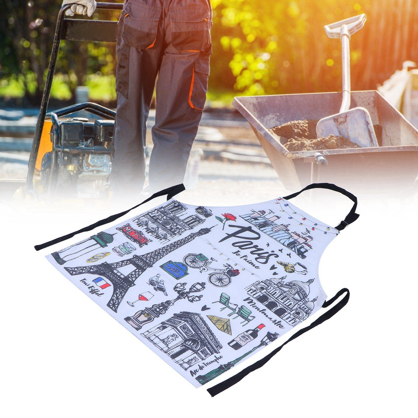 Multifunction Work Apron Adjustable Sleeveless Apron for Garden Cleaning view 12