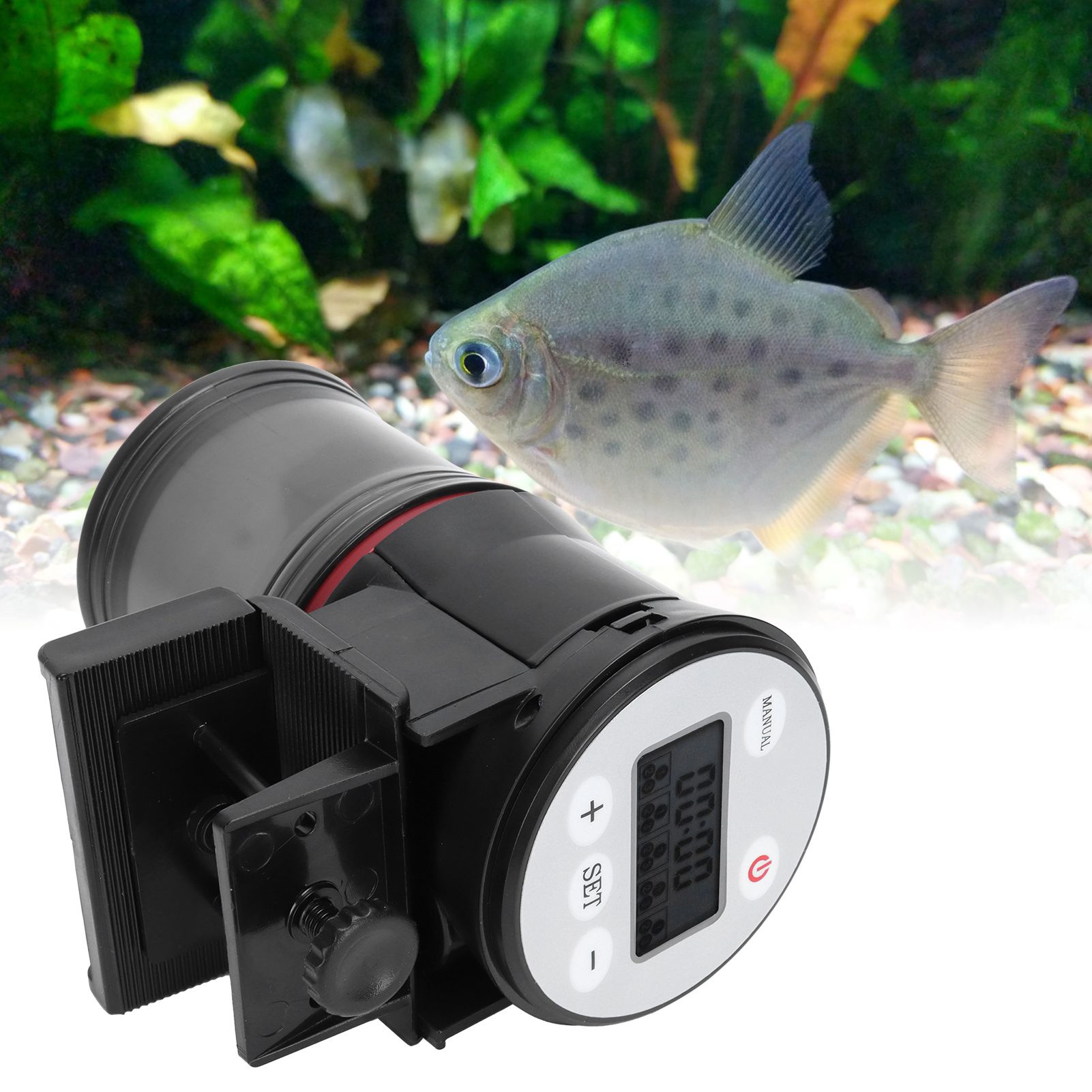 Automatic Fish Feeder Aquarium Fish Tank Timing Food Dispenser Feeding Device Tool view 12