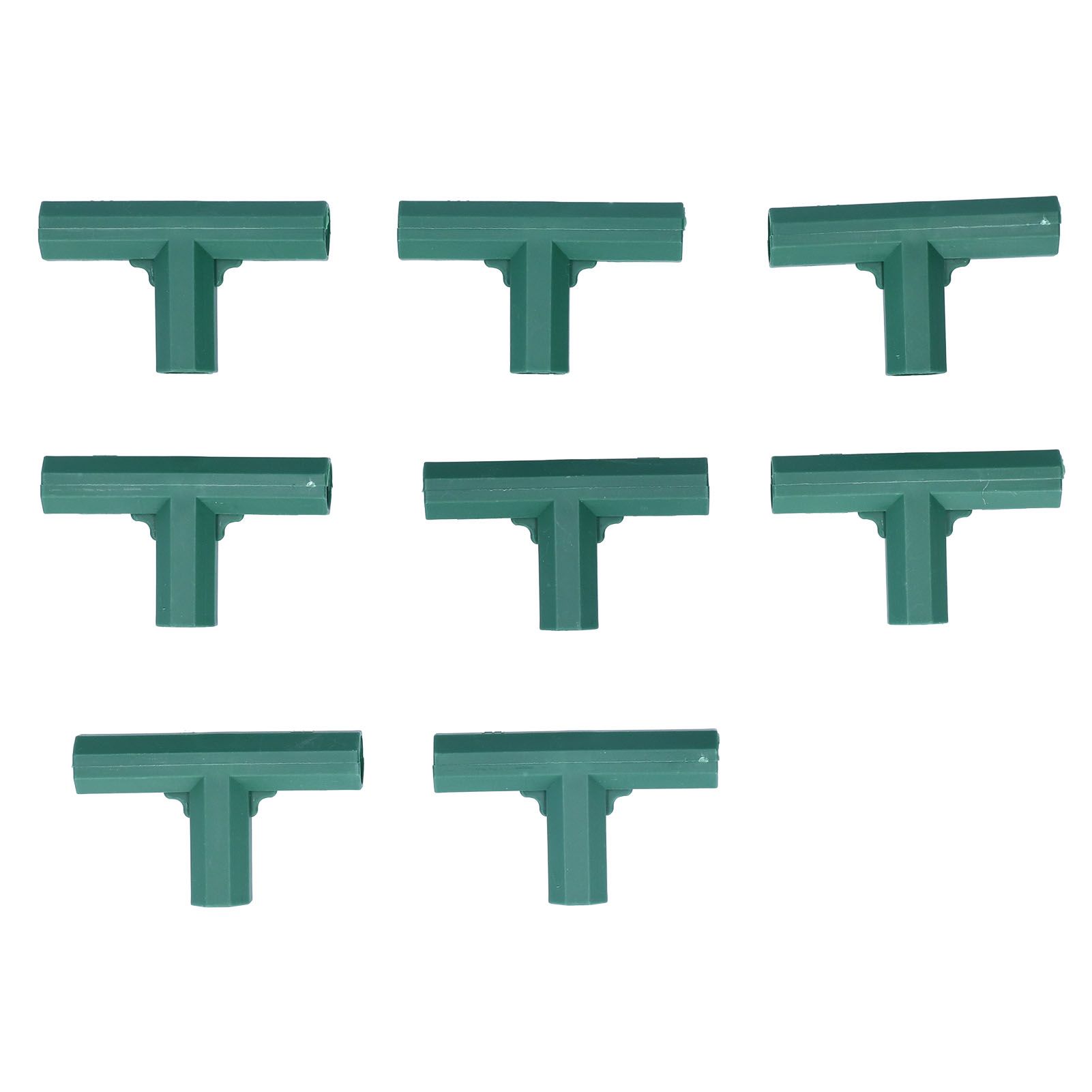 8Pcs T shape Connector DIY Plant Stake Joint Tee Adapter for 16mm Garden Plant — image 1