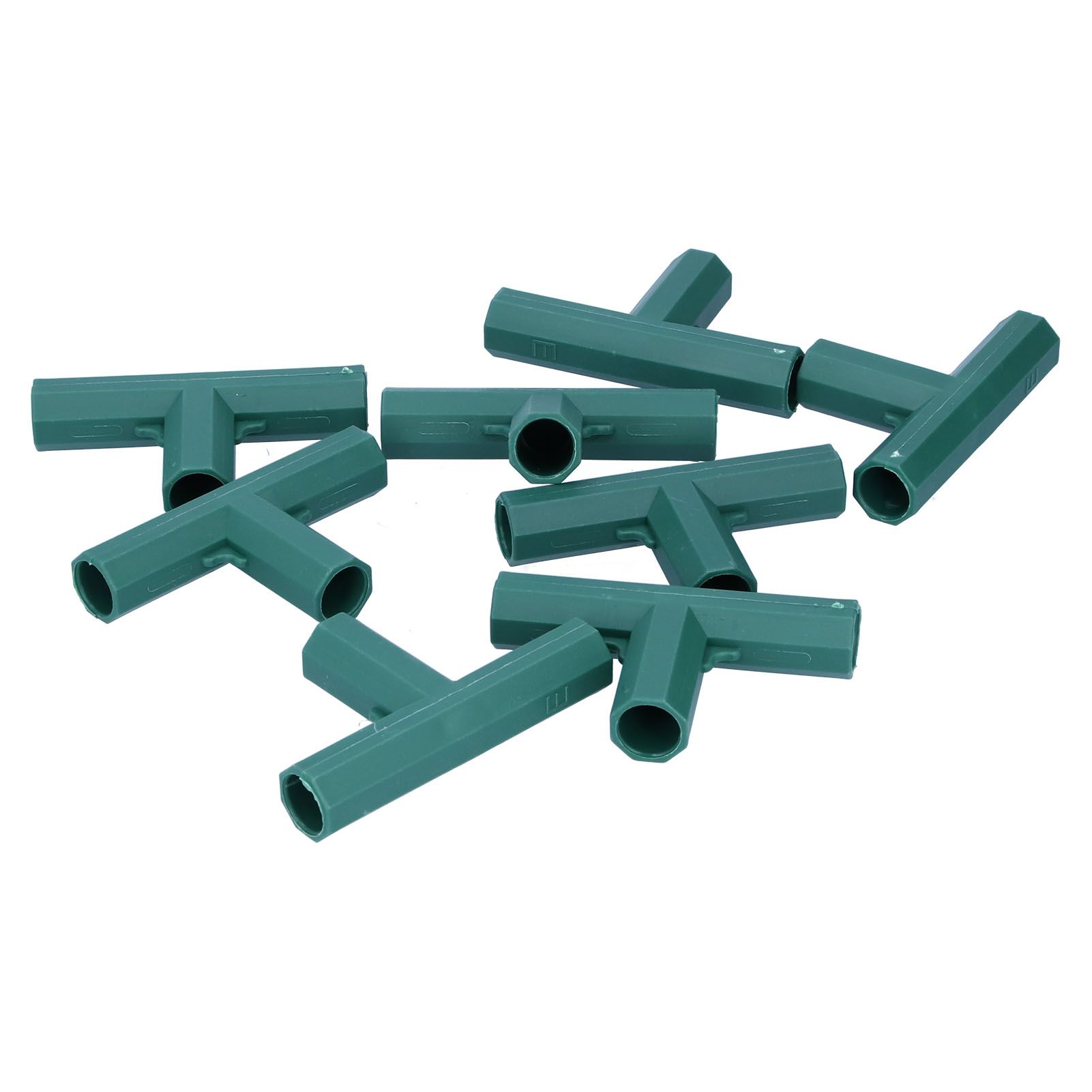 8Pcs T shape Connector DIY Plant Stake Joint Tee Adapter for 16mm Garden Plant view 2
