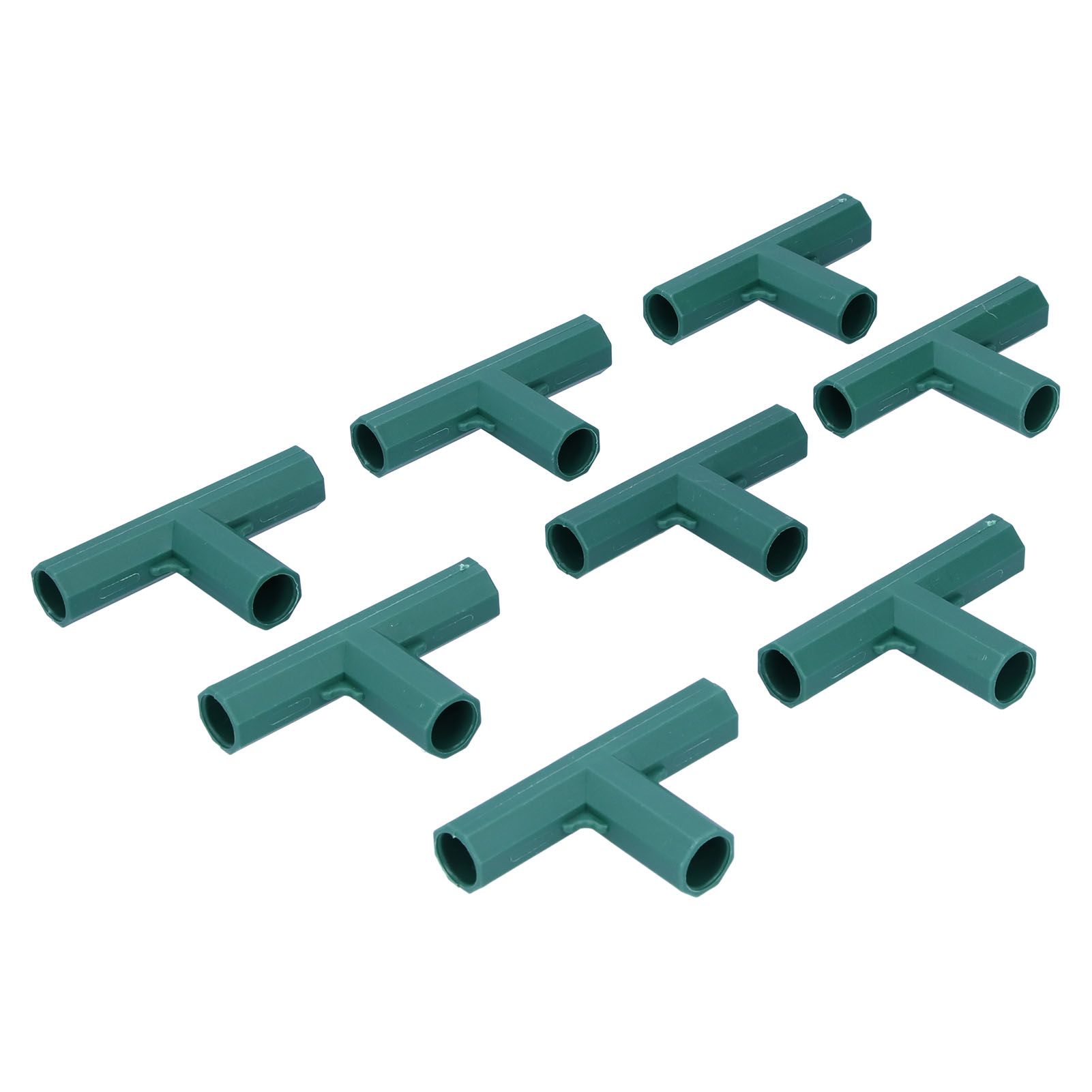8Pcs T shape Connector DIY Plant Stake Joint Tee Adapter for 16mm Garden Plant view 3