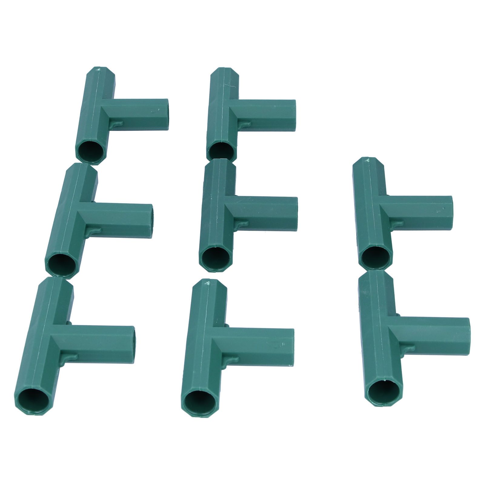 8Pcs T shape Connector DIY Plant Stake Joint Tee Adapter for 16mm Garden Plant view 4