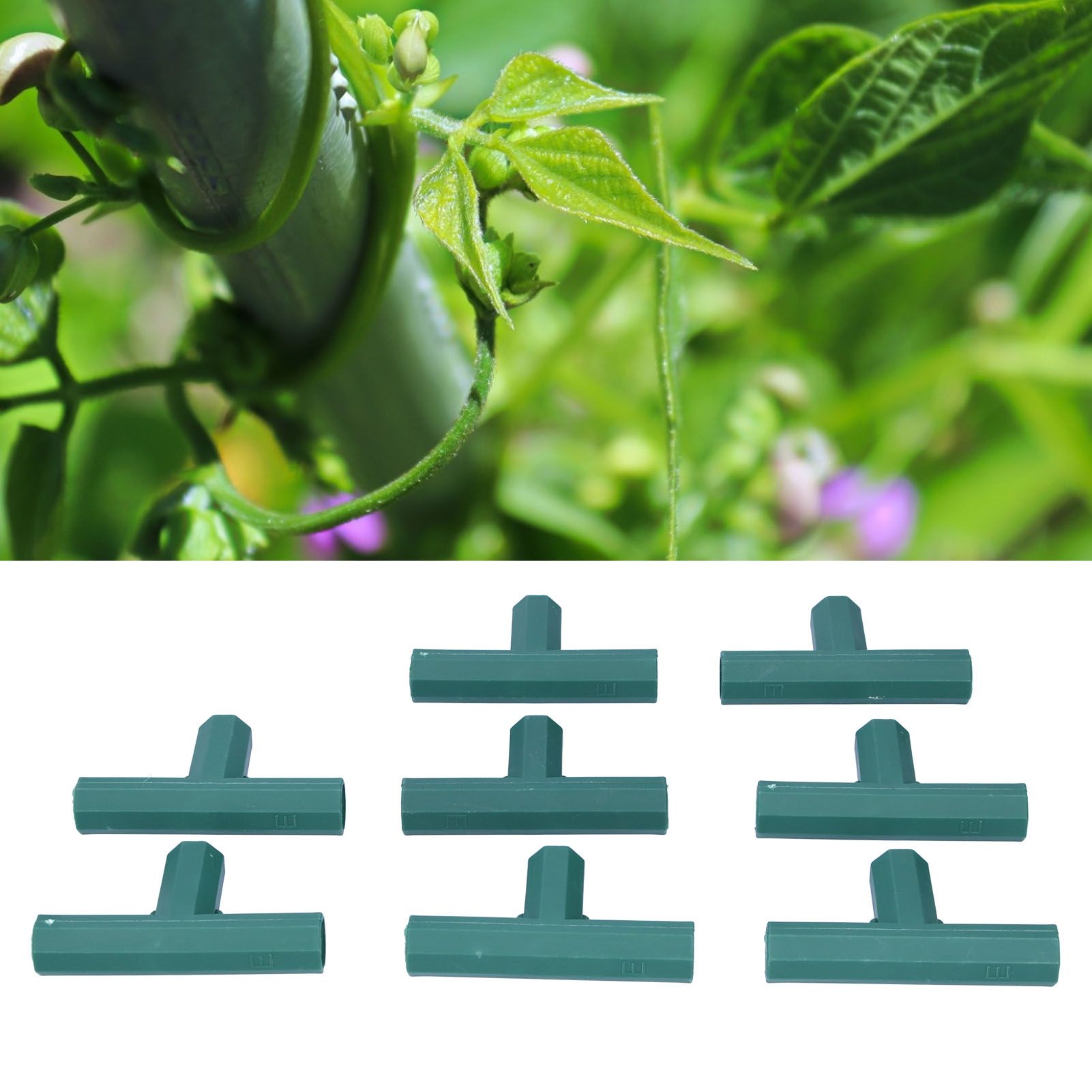 8Pcs T shape Connector DIY Plant Stake Joint Tee Adapter for 16mm Garden Plant view 12