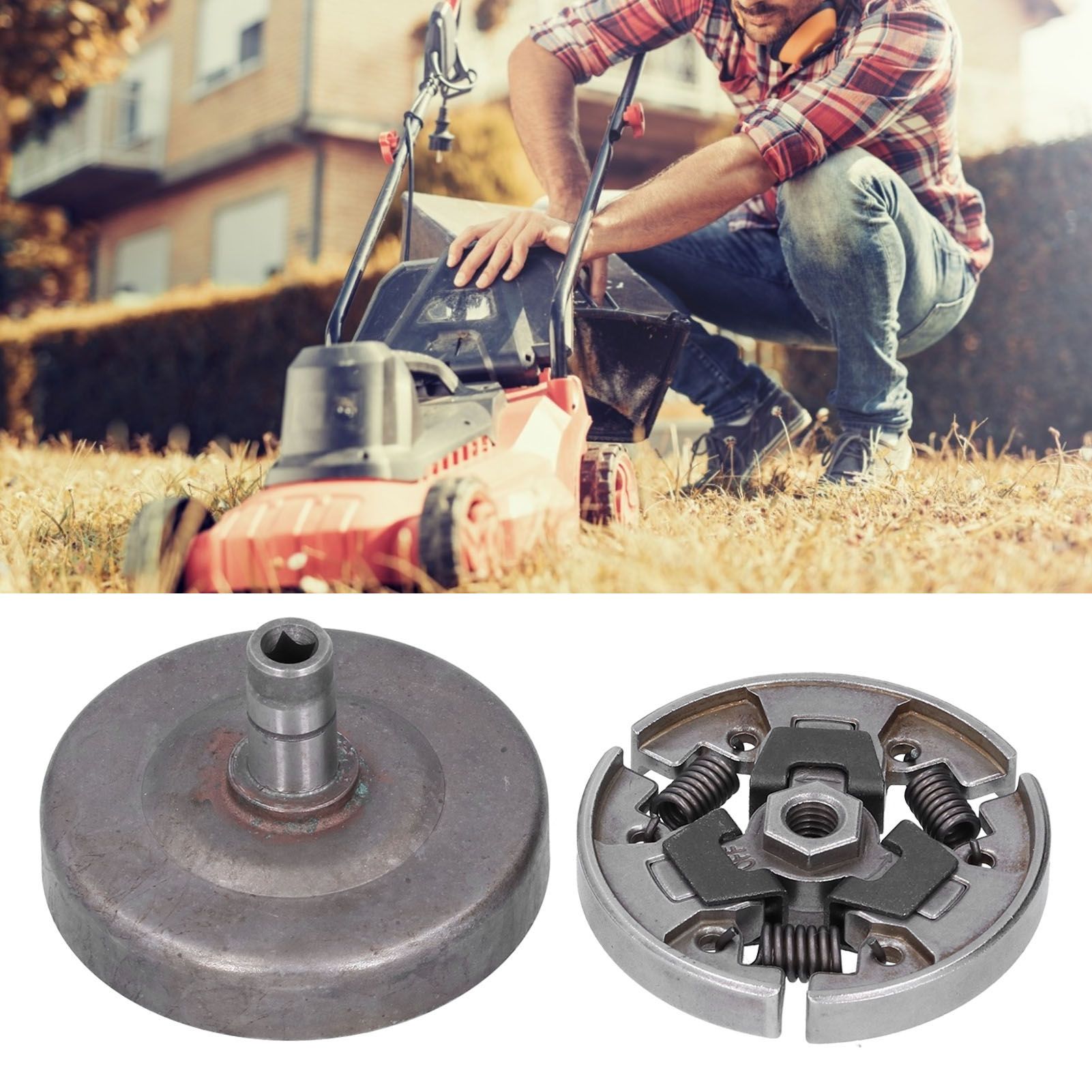 Clutch with Clutch Drum Kit Fit for Stihl FS80 FS85 FC80 FC85 HT70 HT75 Garden view 11