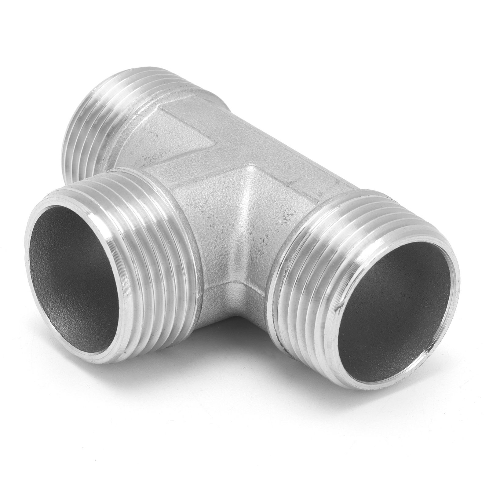 T Shaped Connector G1in Male Thread Stainless Steel Tee Adapter Hardware Pipe view 5