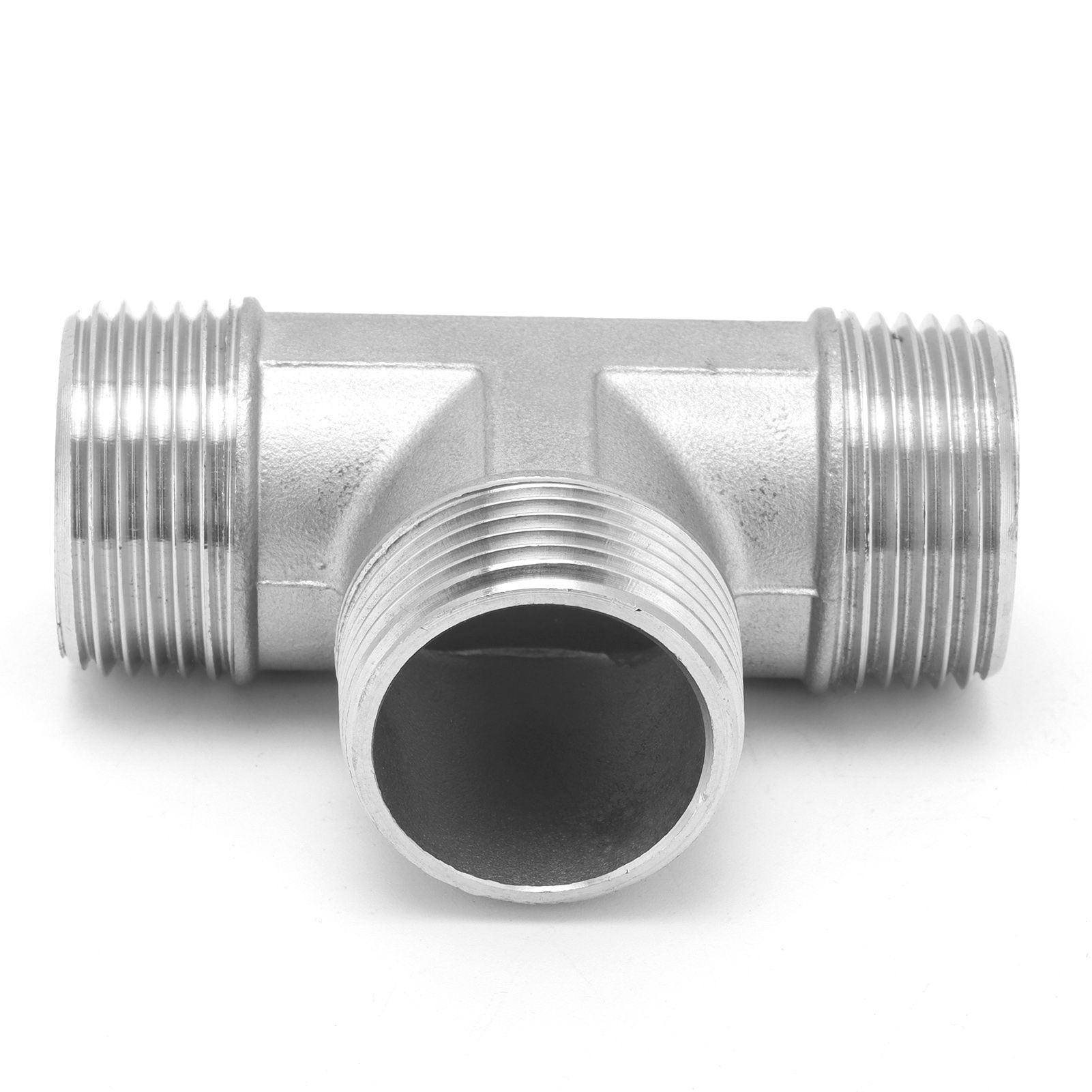 T Shaped Connector G1in Male Thread Stainless Steel Tee Adapter Hardware Pipe view 6