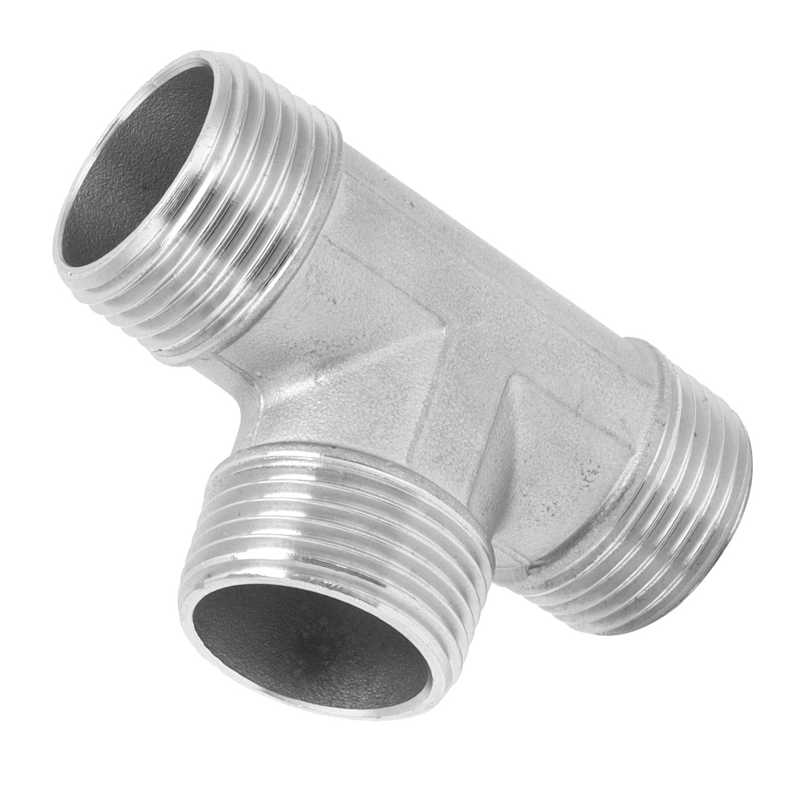 T Shaped Connector G1in Male Thread Stainless Steel Tee Adapter Hardware Pipe view 10