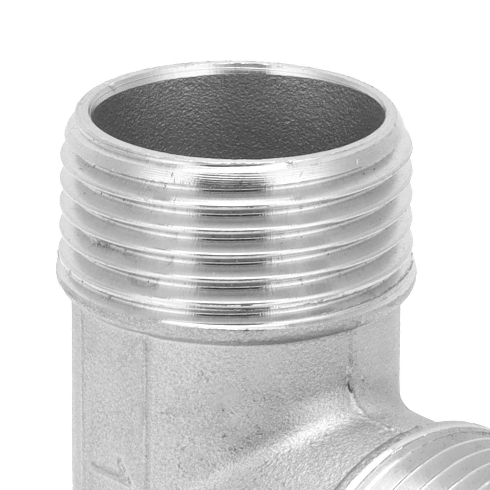 T Shaped Connector G1in Male Thread Stainless Steel Tee Adapter Hardware Pipe view 13