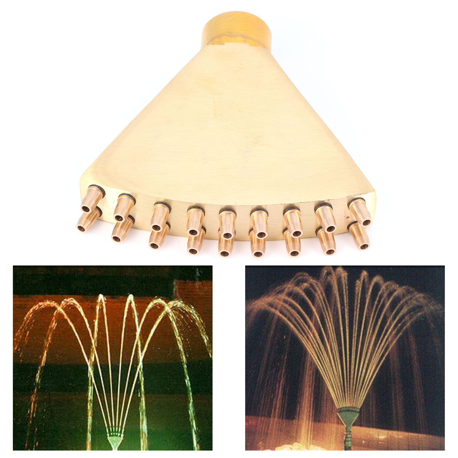 Brass Fountain Sprinkler G1in Female Thread Adjustable Scattering Landscape view 12