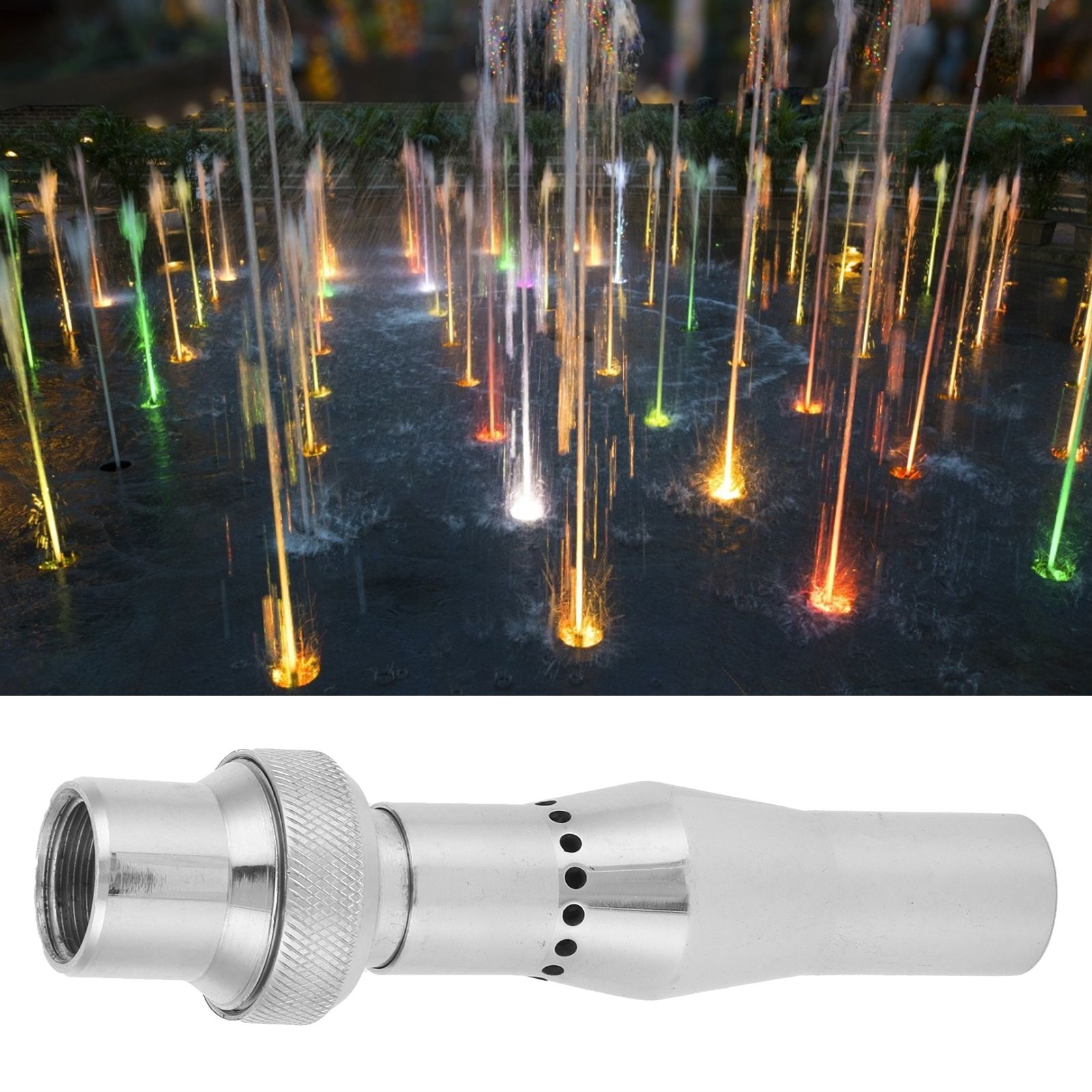 Female Thread Bubbling Foam Water Fountain Nozzle Spray Head Garden Pond view 11