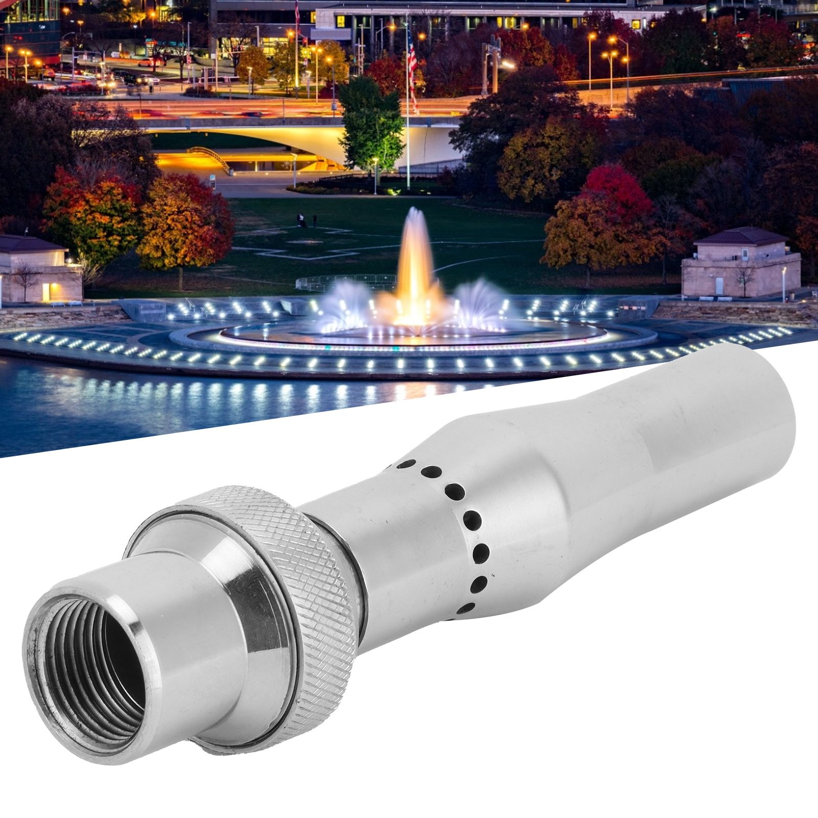 Female Thread Bubbling Foam Water Fountain Nozzle Spray Head Garden Pond view 12