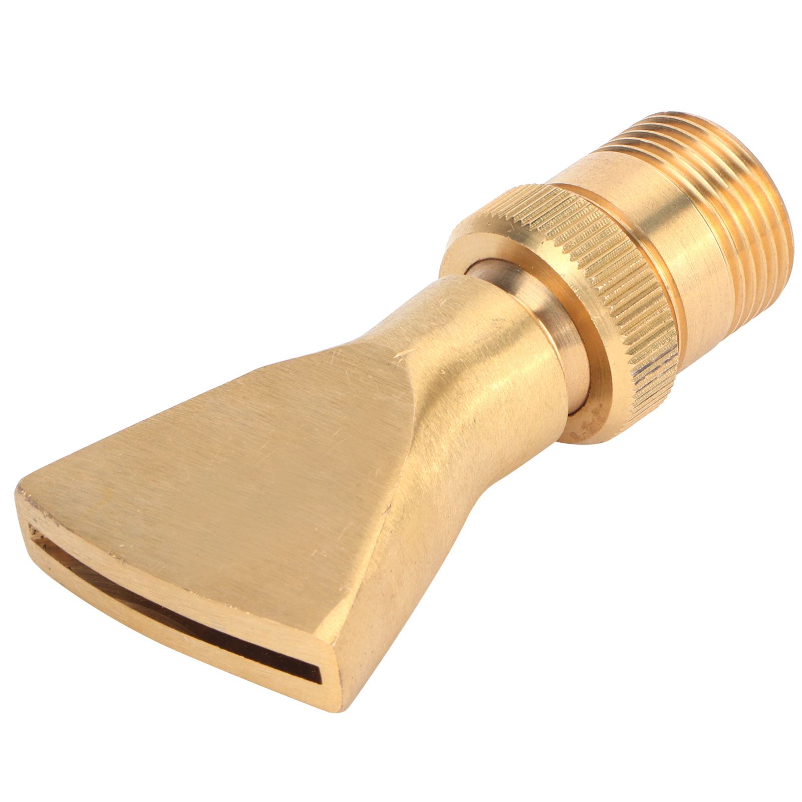 Brass Narrow Fan Jet Water Fountain Nozzle Spray Head Adjustable Pond view 3