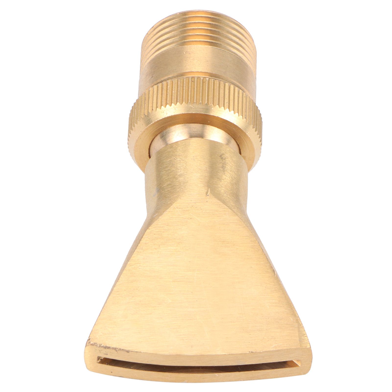 Brass Narrow Fan Jet Water Fountain Nozzle Spray Head Adjustable Pond view 4
