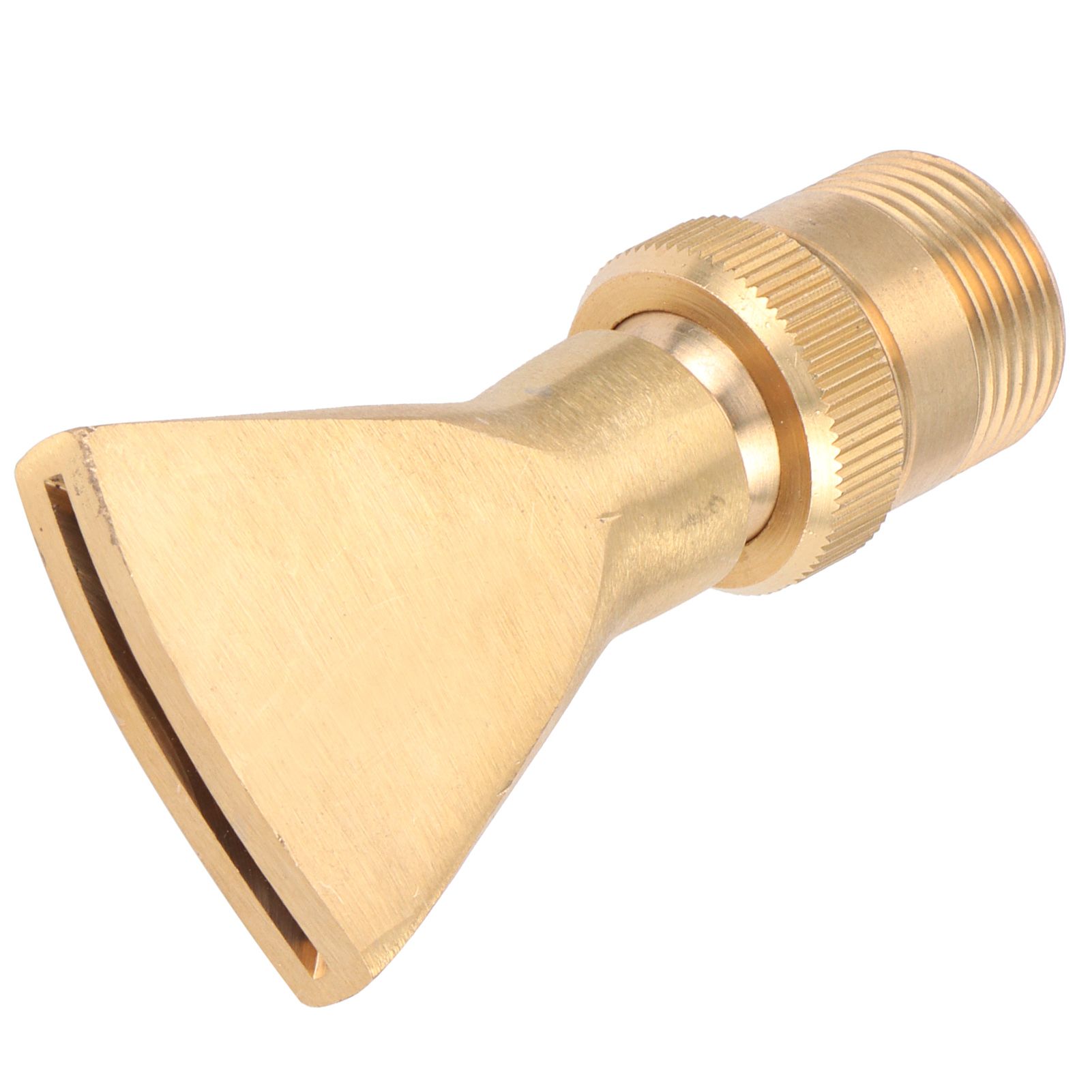 Brass Narrow Fan Jet Water Fountain Nozzle Spray Head Adjustable Pond view 6