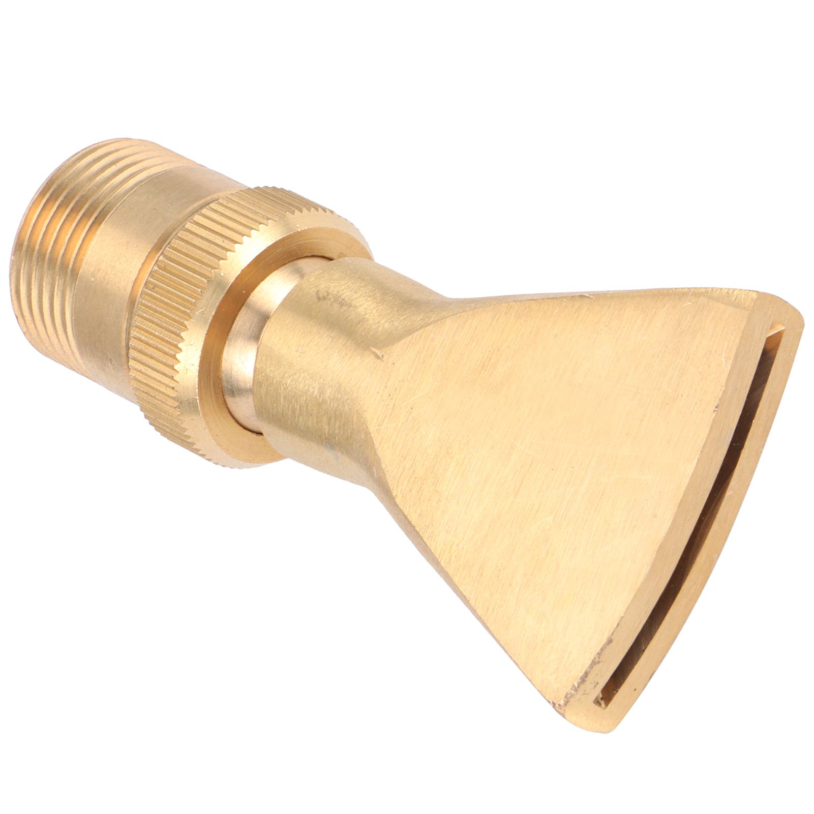 Brass Narrow Fan Jet Water Fountain Nozzle Spray Head Adjustable Pond view 7