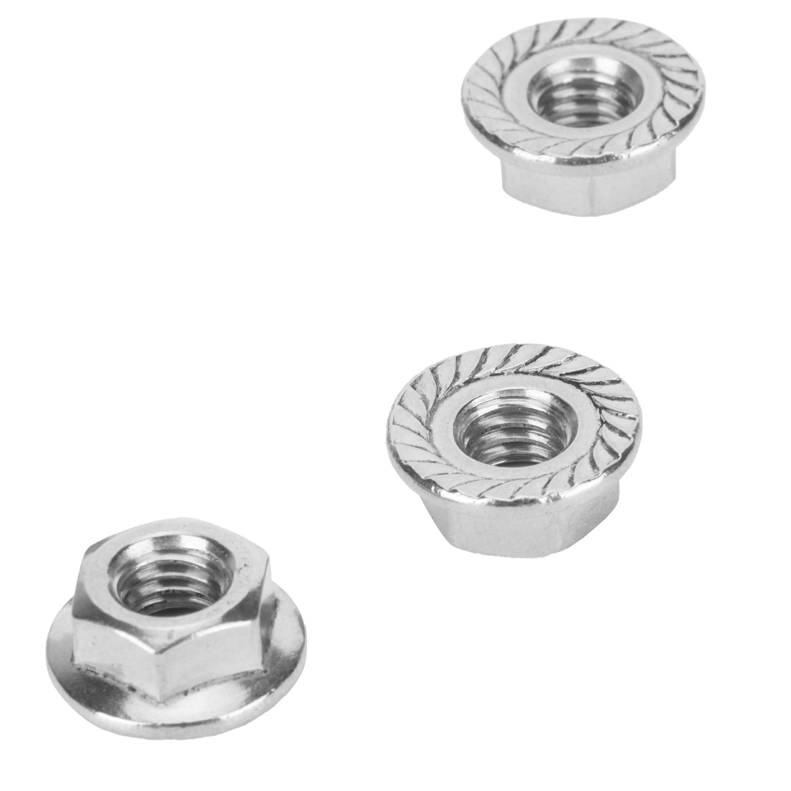 25Pcs Flange Nut Corrosion Resistant Stainless Steel Nuts Greenhouse Supplies view 14