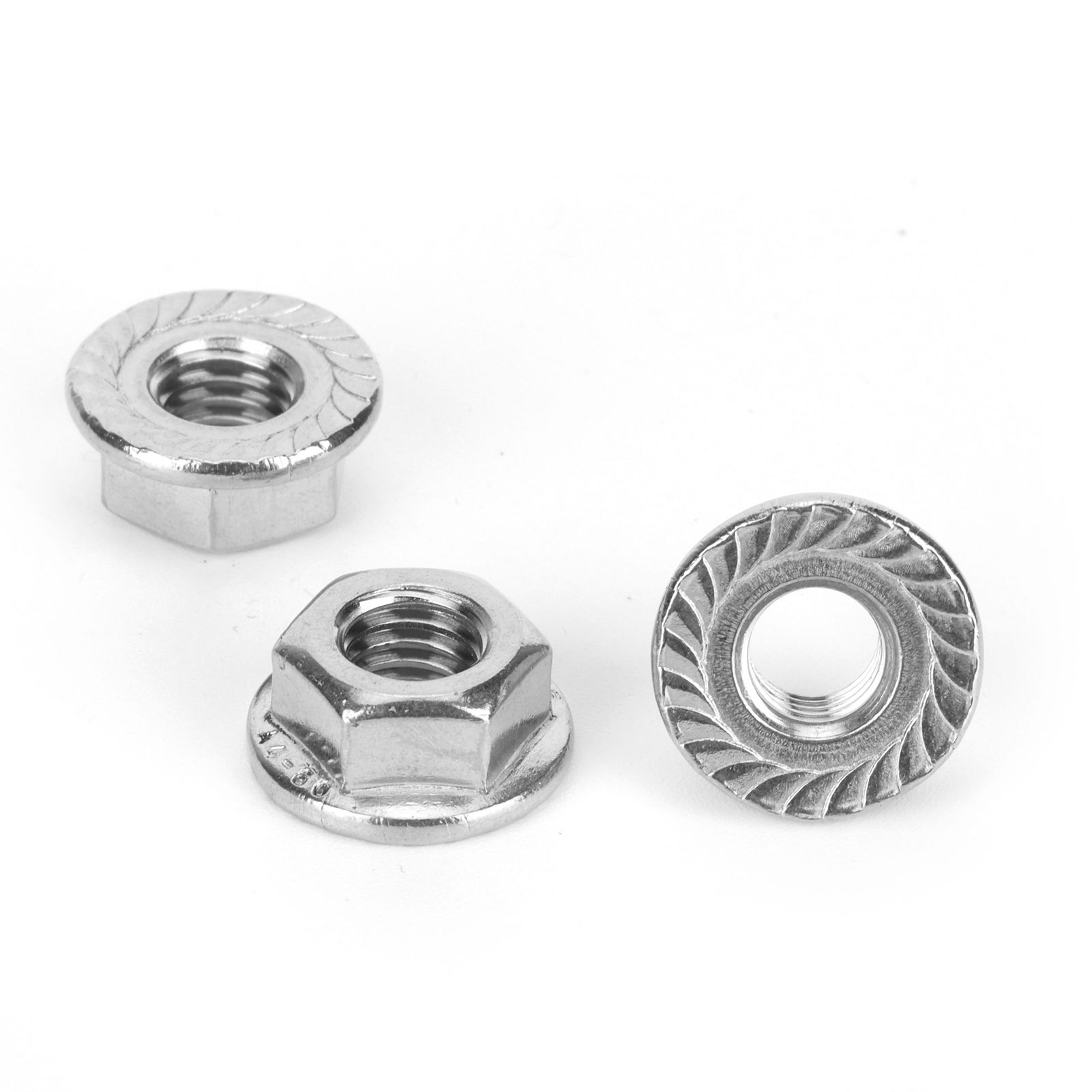 25Pcs Flange Nut Corrosion Resistant Stainless Steel Nuts Greenhouse Supplies view 15
