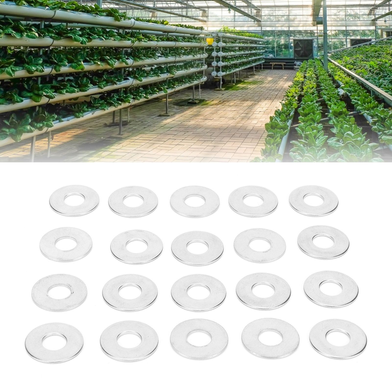 20PCS/Bag 304 Stainless Steel M6 Washers Gasket for Greenhouse Supplies view 11