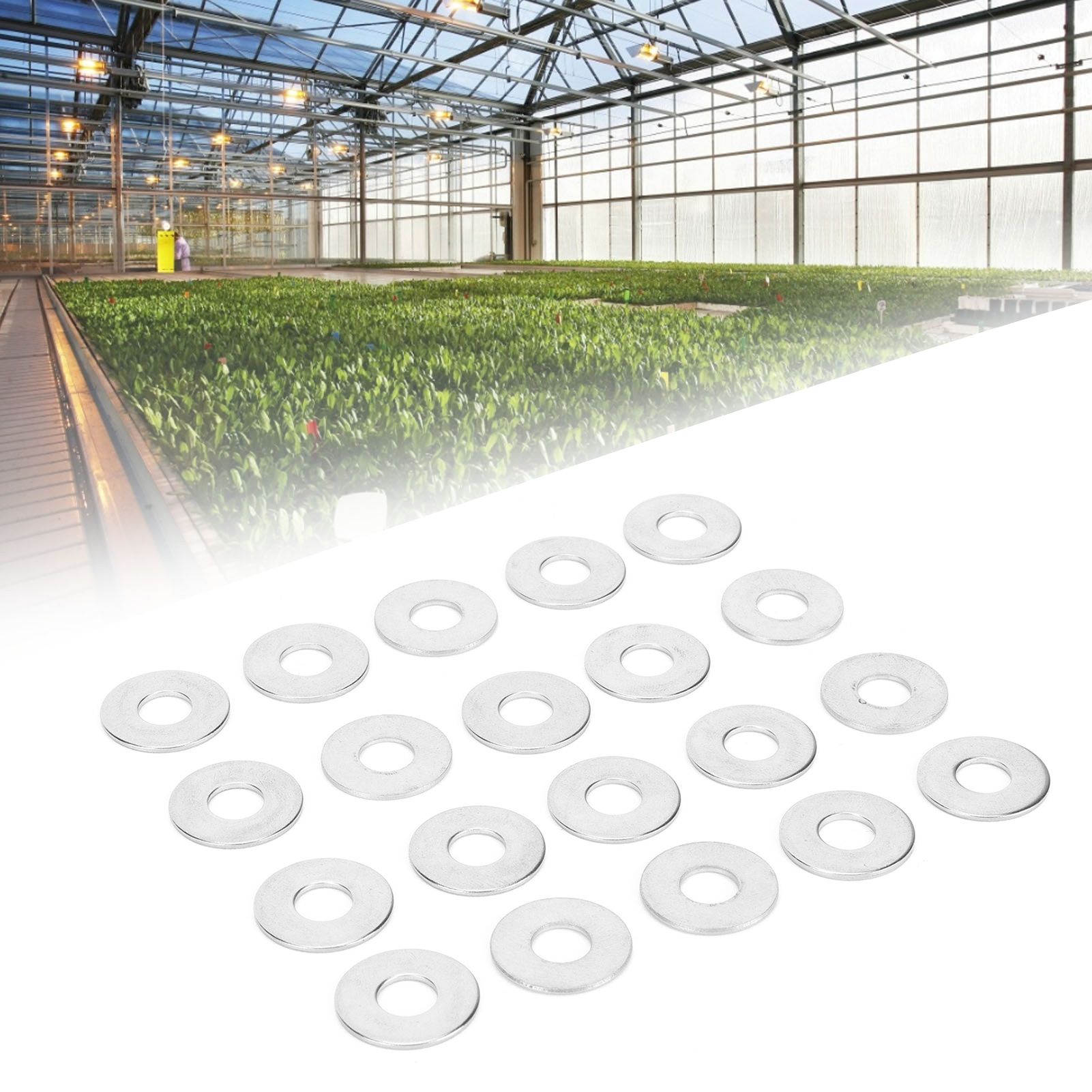 20PCS/Bag 304 Stainless Steel M6 Washers Gasket for Greenhouse Supplies view 12