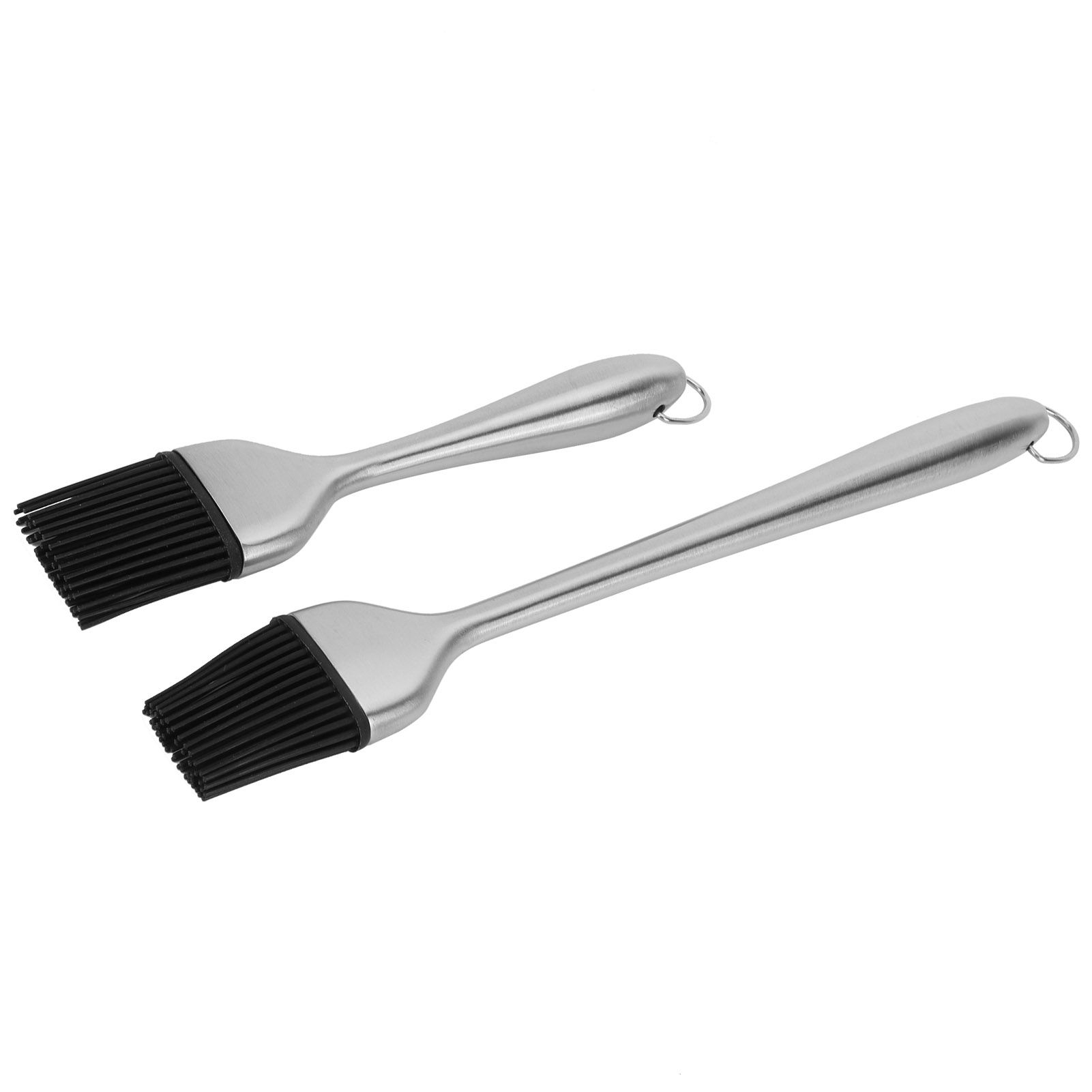 2Pcs/Set Stainless Steel Oil Brush with Food Grade Silicone Barbecue Baking view 5