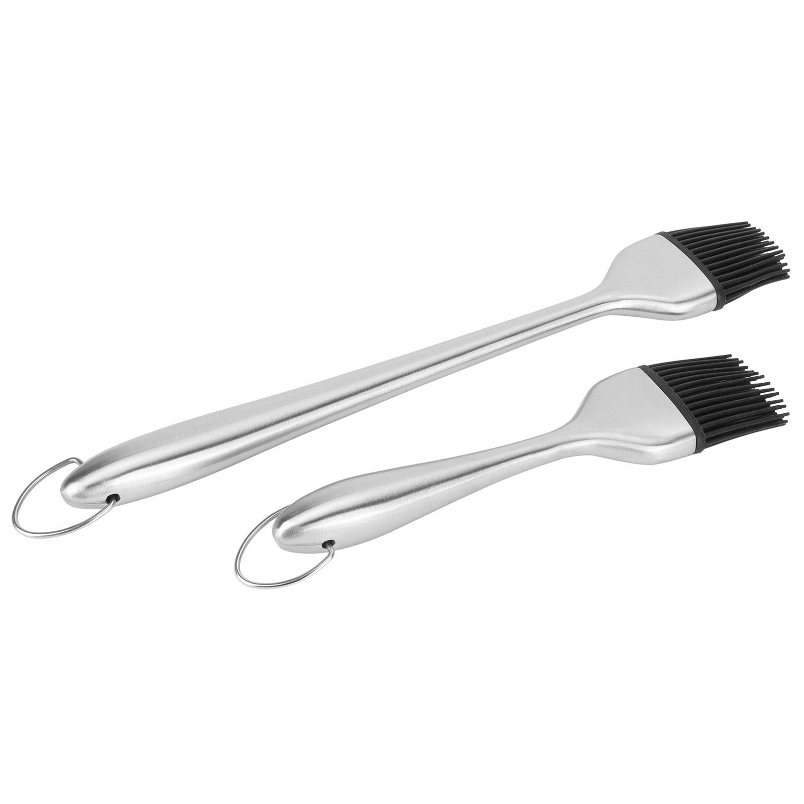 2Pcs/Set Stainless Steel Oil Brush with Food Grade Silicone Barbecue Baking view 6