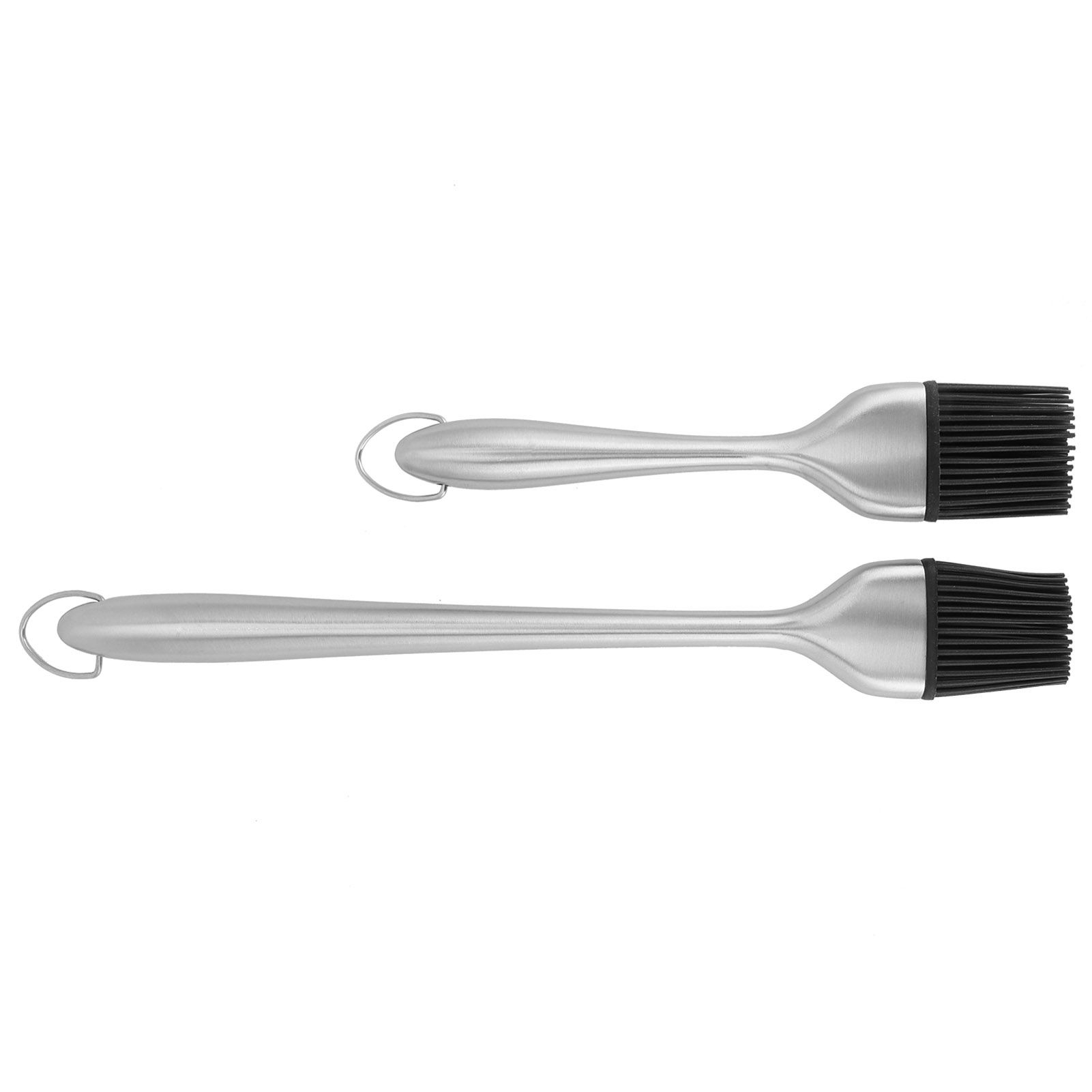 2Pcs/Set Stainless Steel Oil Brush with Food Grade Silicone Barbecue Baking view 7