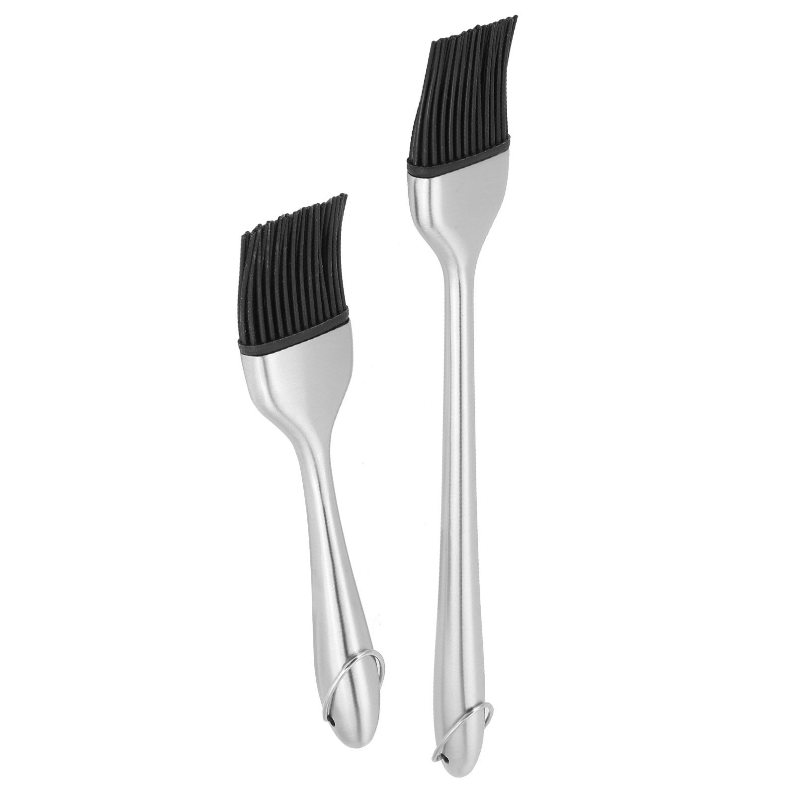 2Pcs/Set Stainless Steel Oil Brush with Food Grade Silicone Barbecue Baking view 10