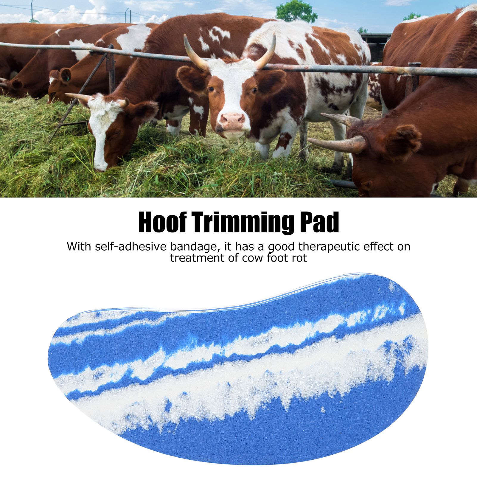 Rubber Hoof Trimmer Pad Cattle Cow Hoof Trimming Liner Farm Livestock Accessories view 14