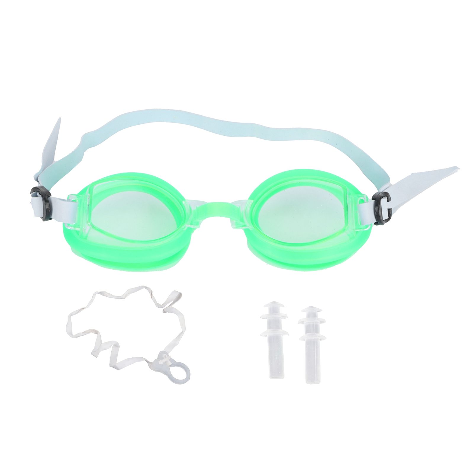 Adjustable Swimming Goggles No Leaking with Ear Plugs and Nose Clip Swim