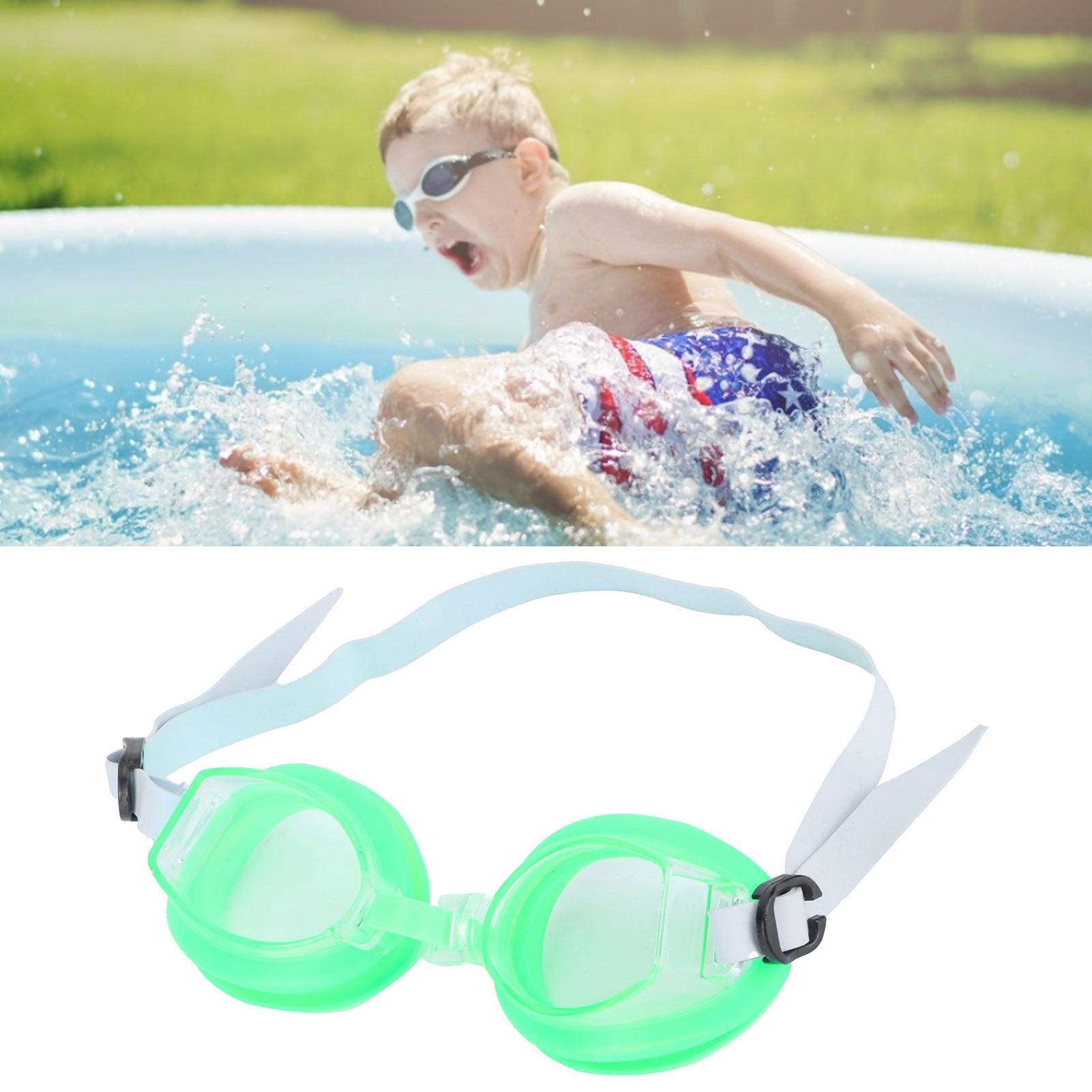 Adjustable Swimming Goggles No Leaking with Ear Plugs and Nose Clip Swim view 12