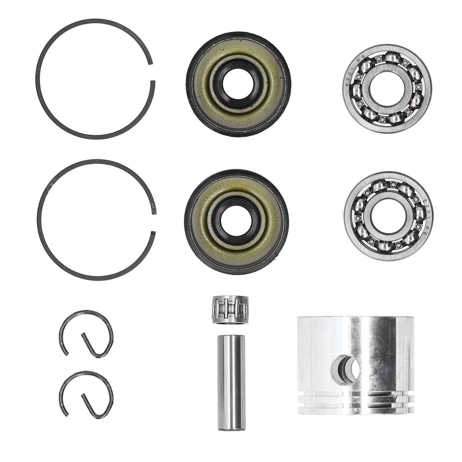 41.1mm Piston Kit Crank Bearing Fit for Poulan 220 221 260 1950 2150 2250 2450 view 3