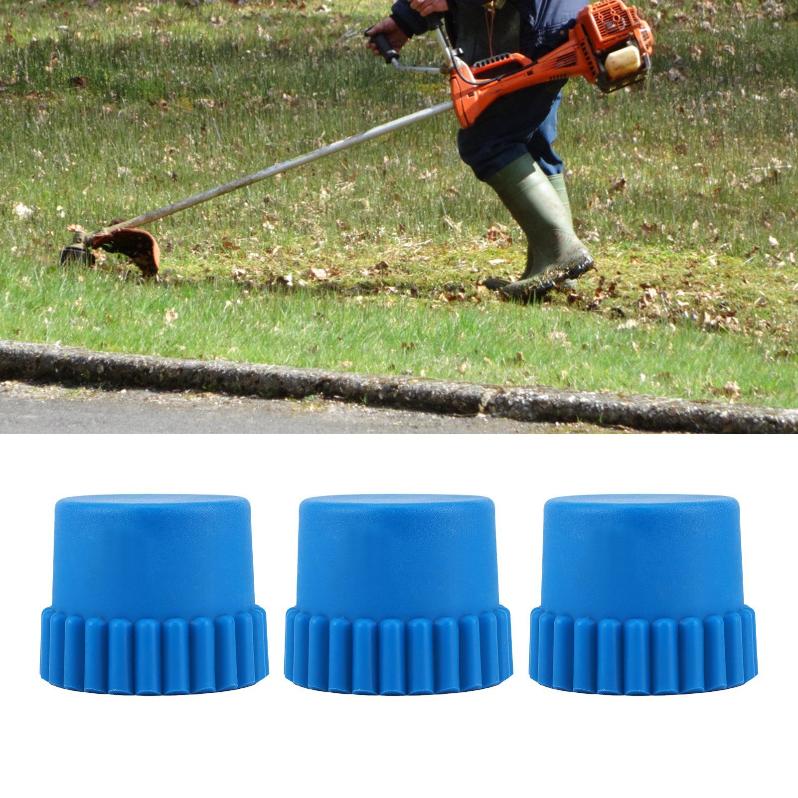 3Pcs Bump Knob Accessory Replacement Part Fit for Husqvarna T25 Trimmer Head Line view 11