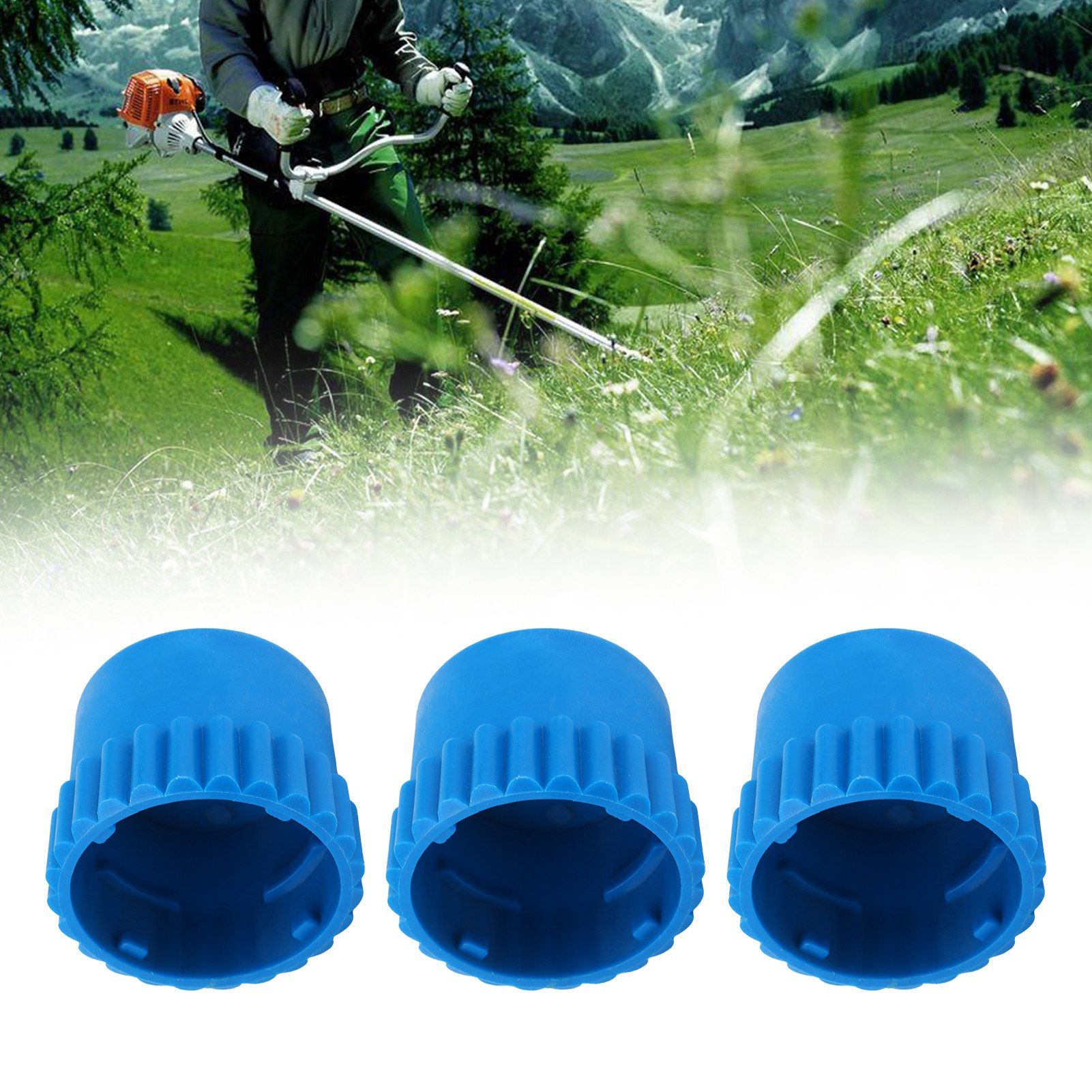 3Pcs Bump Knob Accessory Replacement Part Fit for Husqvarna T25 Trimmer Head Line view 12
