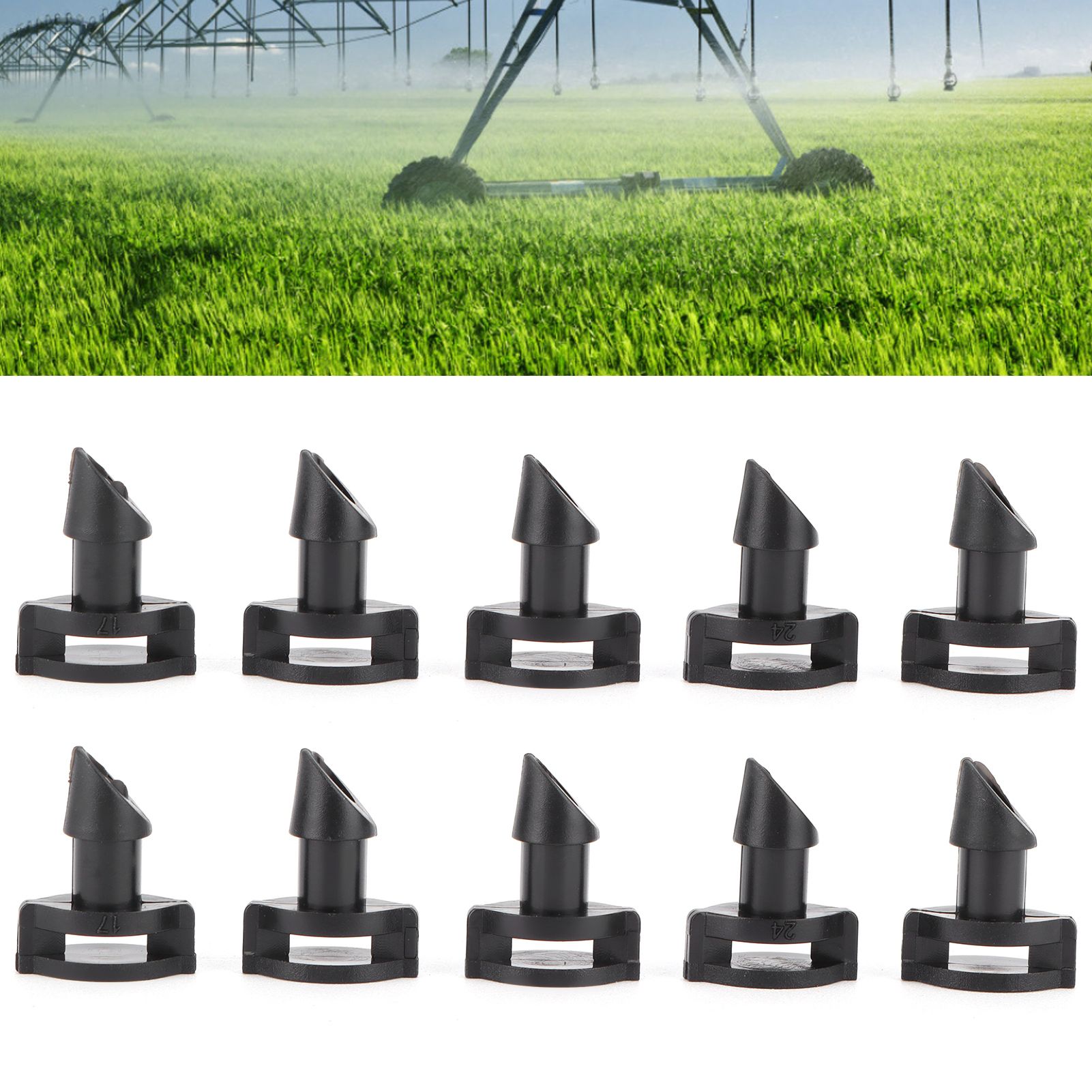 100PCS 360 Degree Misting Nozzle Sprinkler Head Irrigation System for Garden view 11