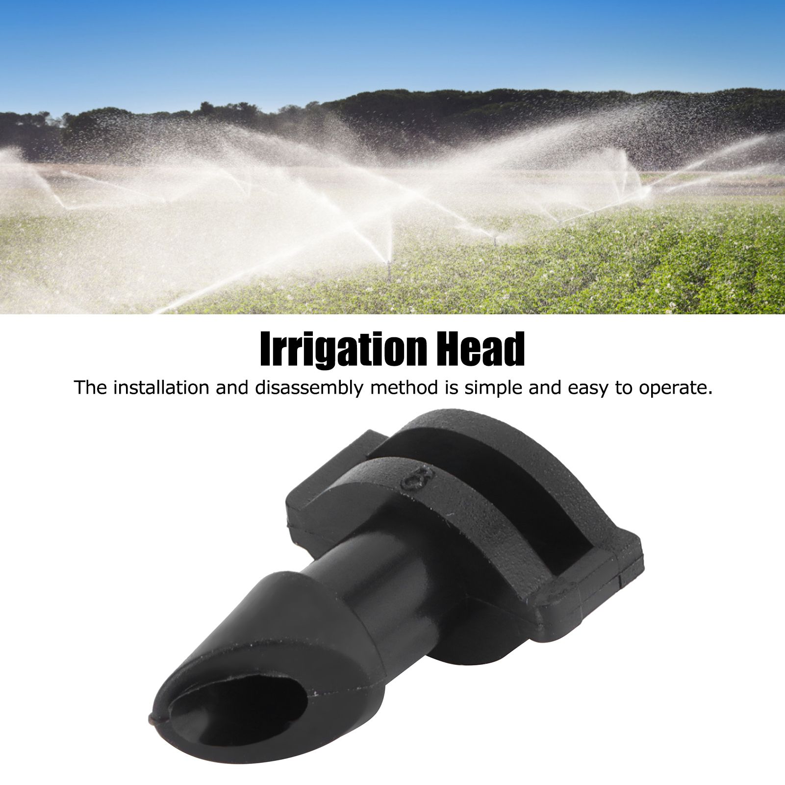 100PCS 360 Degree Misting Nozzle Sprinkler Head Irrigation System for Garden view 14