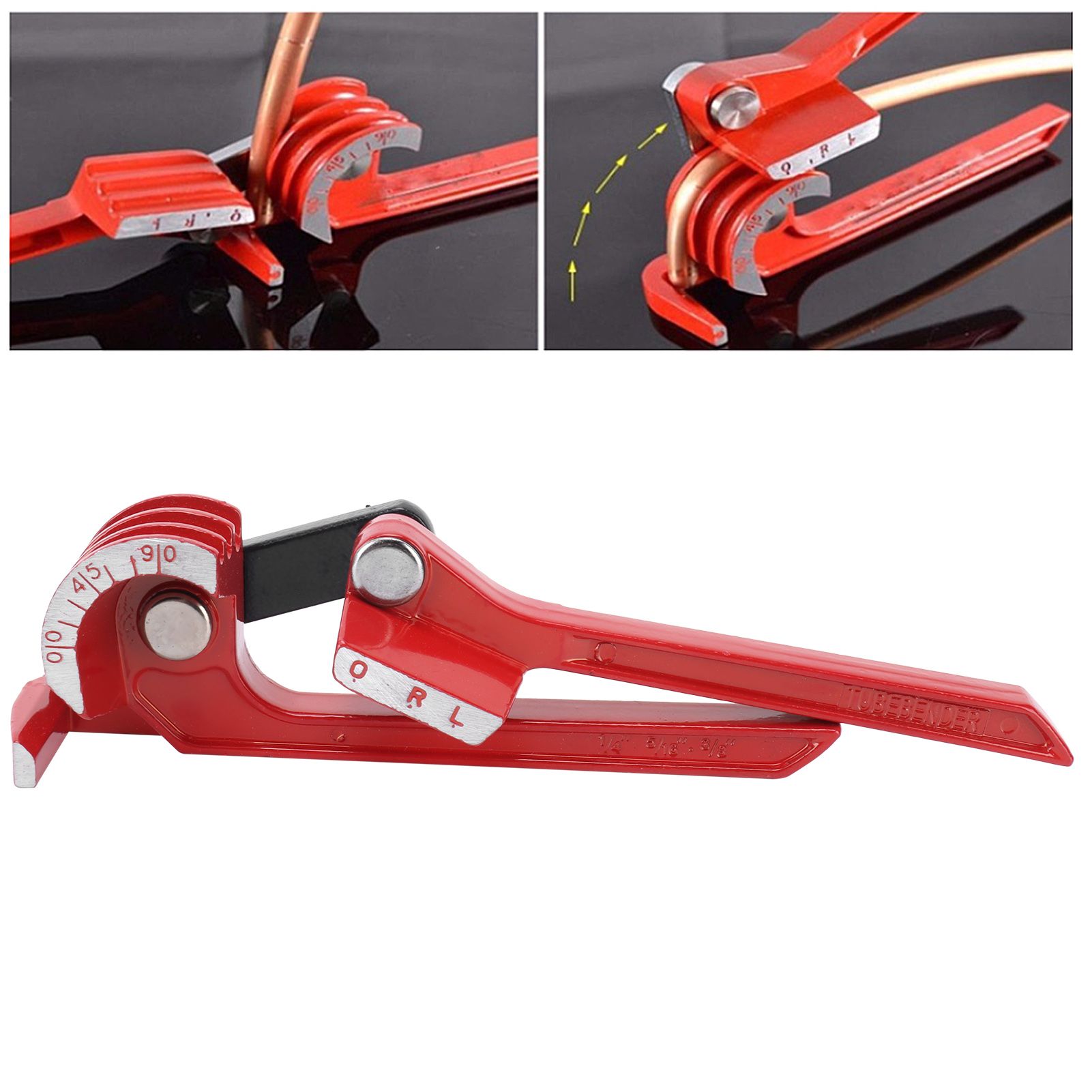 3in 1 Tube Bender Manual Tubing Bending Tools for 6mm 8mm 10mm 3 Slot 90° view 11