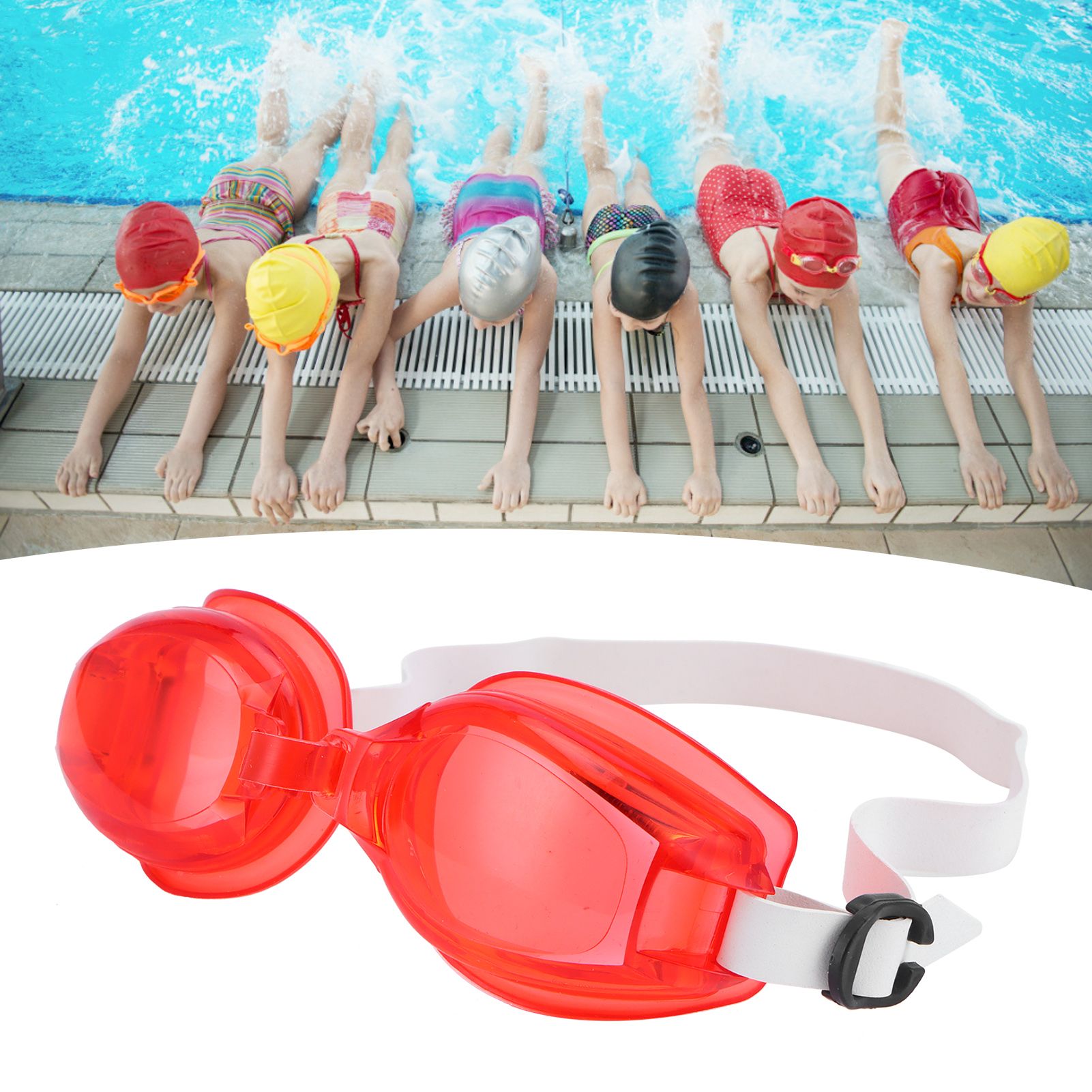 Children's Swimming Goggles Adjustable NoLeaking Swimming Glasses for Younger view 12