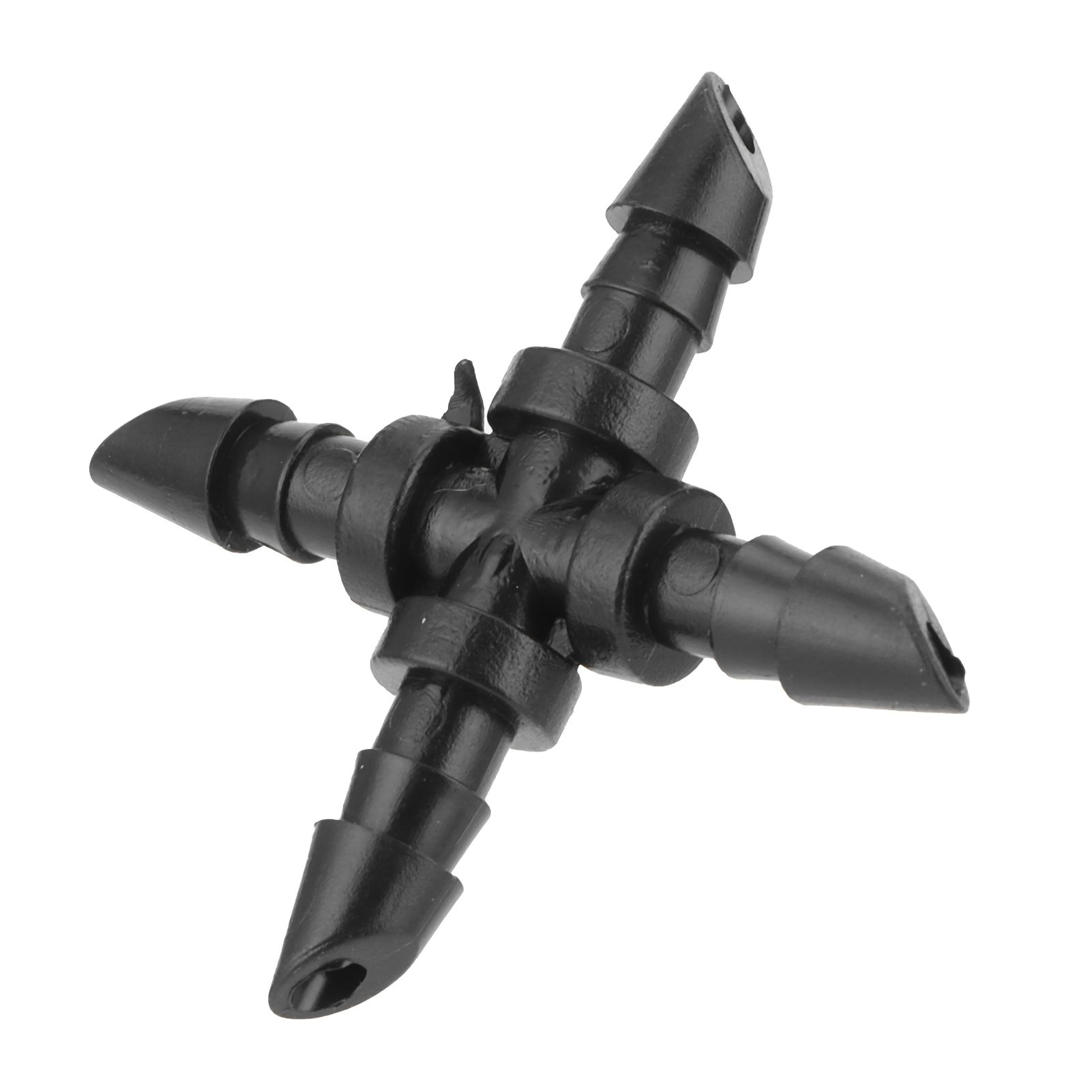 50PCS 4/7 4-Way Hose Connector Cross Fitting Irrigation Tubing Connector Fitting view 13