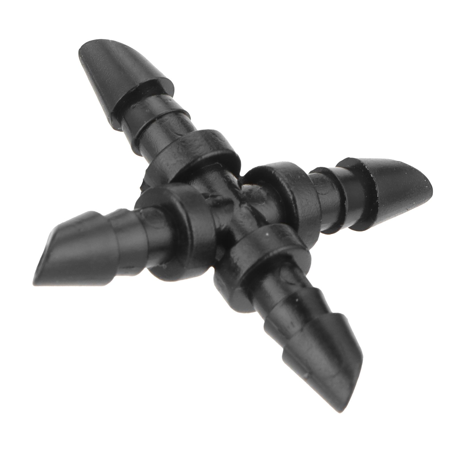 50PCS 4/7 4-Way Hose Connector Cross Fitting Irrigation Tubing Connector Fitting view 14