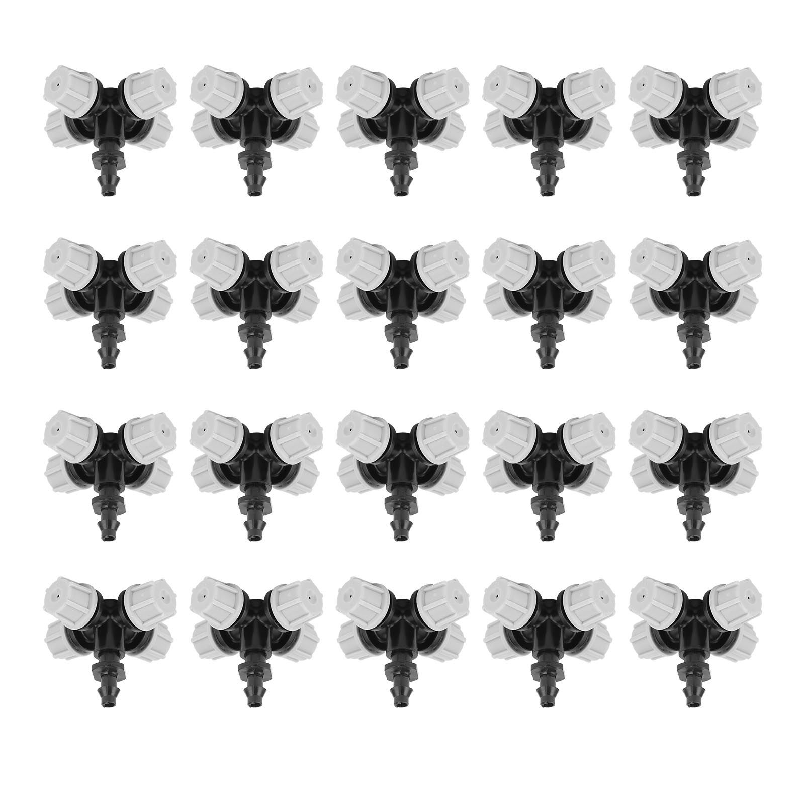 20PCS Cross Misting Sprinkler with Barbed Connector Garden Irrigation view 4