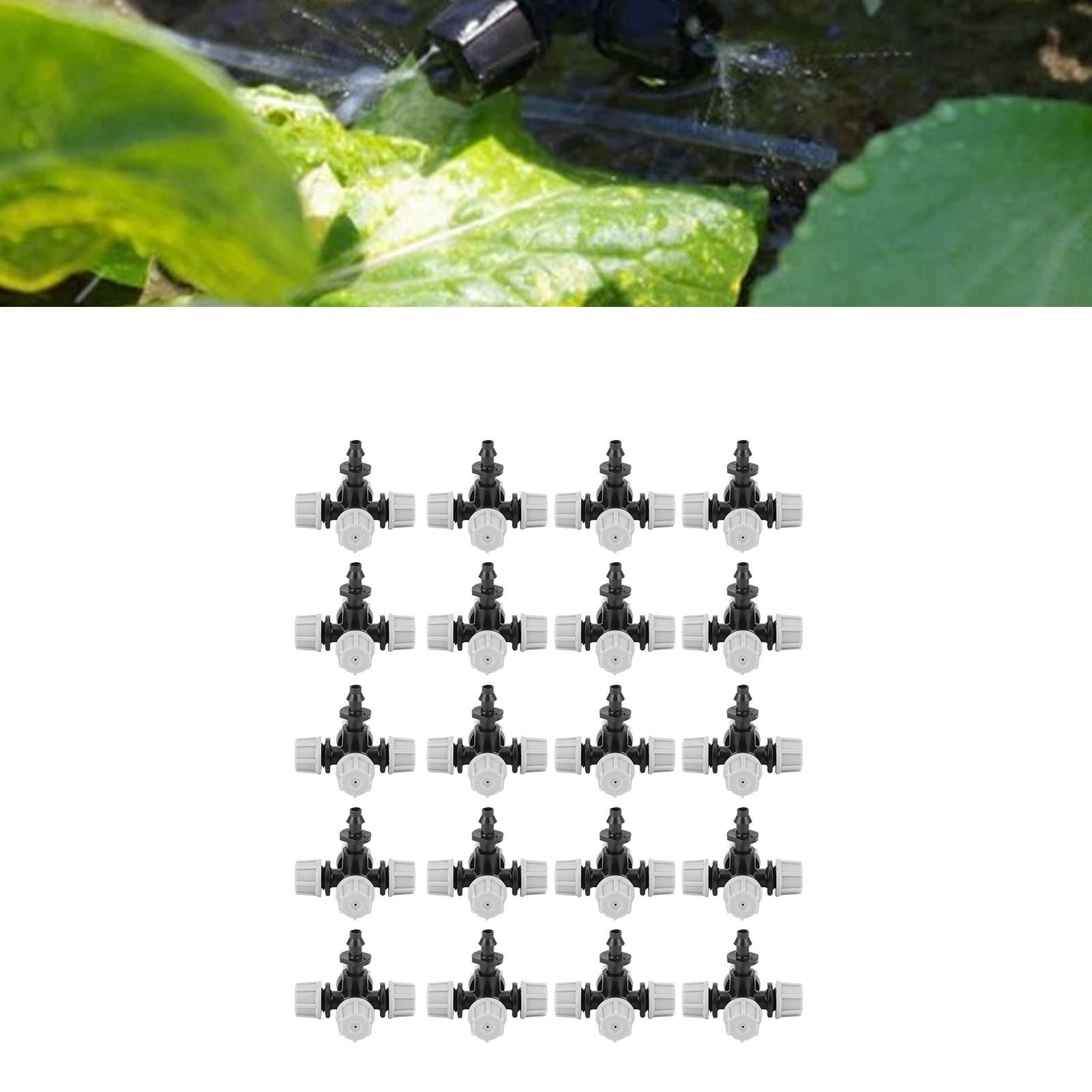 20PCS Cross Misting Sprinkler with Barbed Connector Garden Irrigation view 11