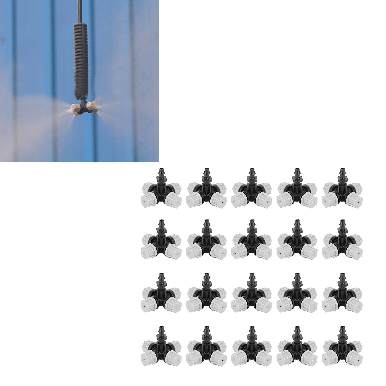 20PCS Cross Misting Sprinkler with Barbed Connector Garden Irrigation view 12