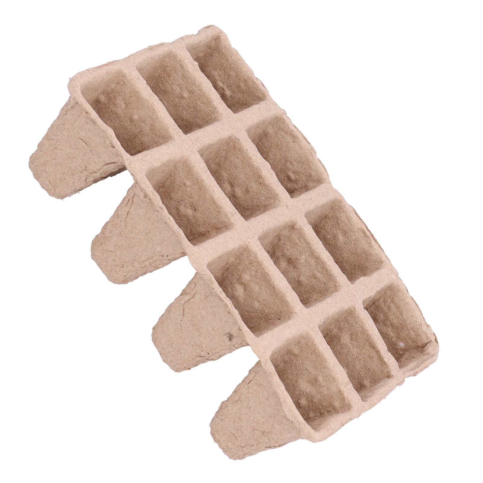 10Pcs 12‑Grid Paper Peat Pot Degradable Nursery Seedling Cup Gardening Accessory view 4