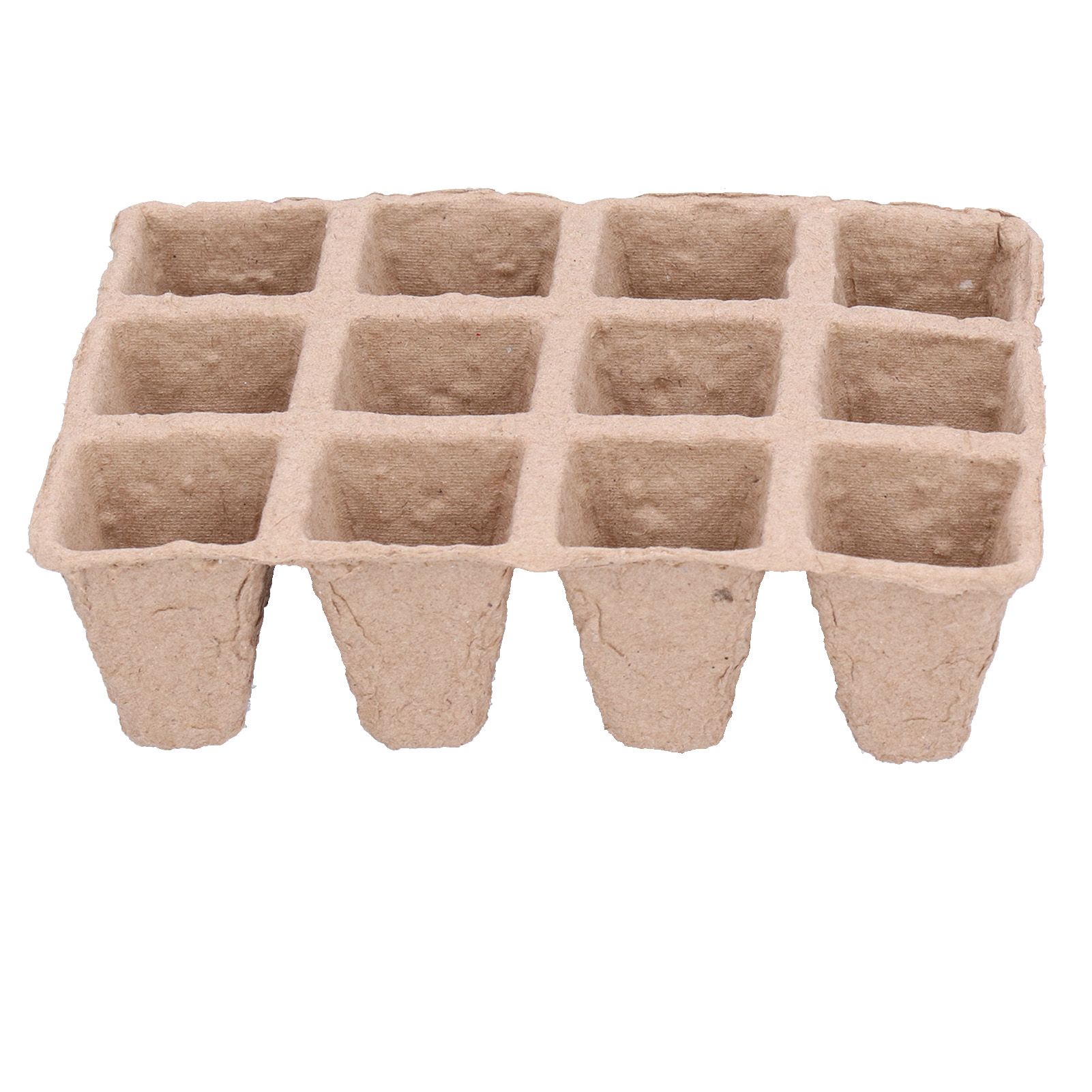 10Pcs 12‑Grid Paper Peat Pot Degradable Nursery Seedling Cup Gardening Accessory view 5